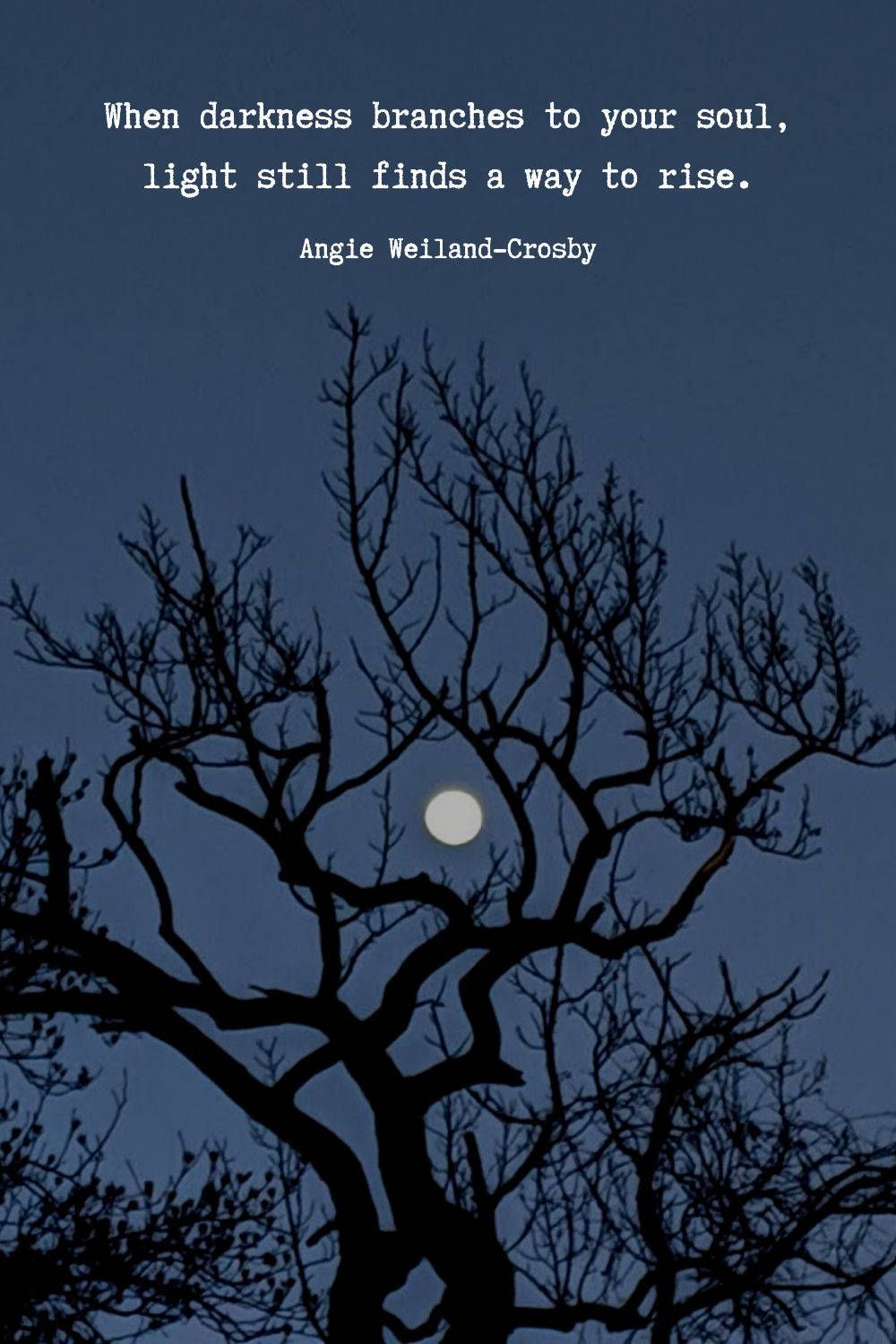 1000x1500 Download Moon Quotes Branches Wallpaper