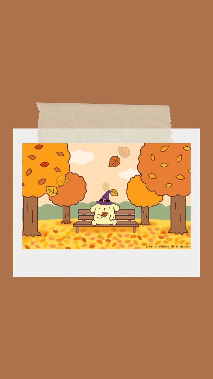736x1308 Pompompurin Autumn Wallpaper