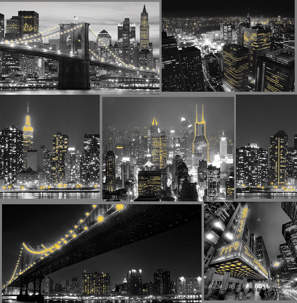1000x1020 City at Night by Fresco : Wallpaper Direct