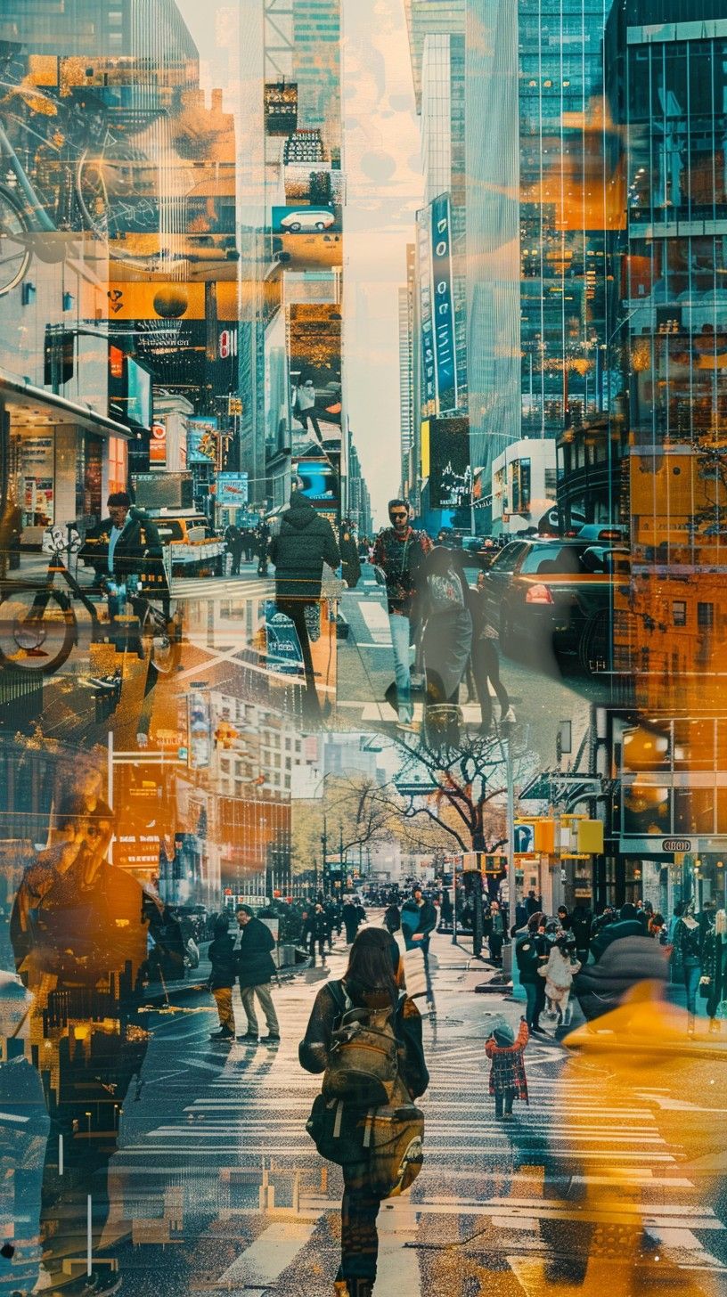 816x1456 Download Urban Collage Art Image, Urban, Collage