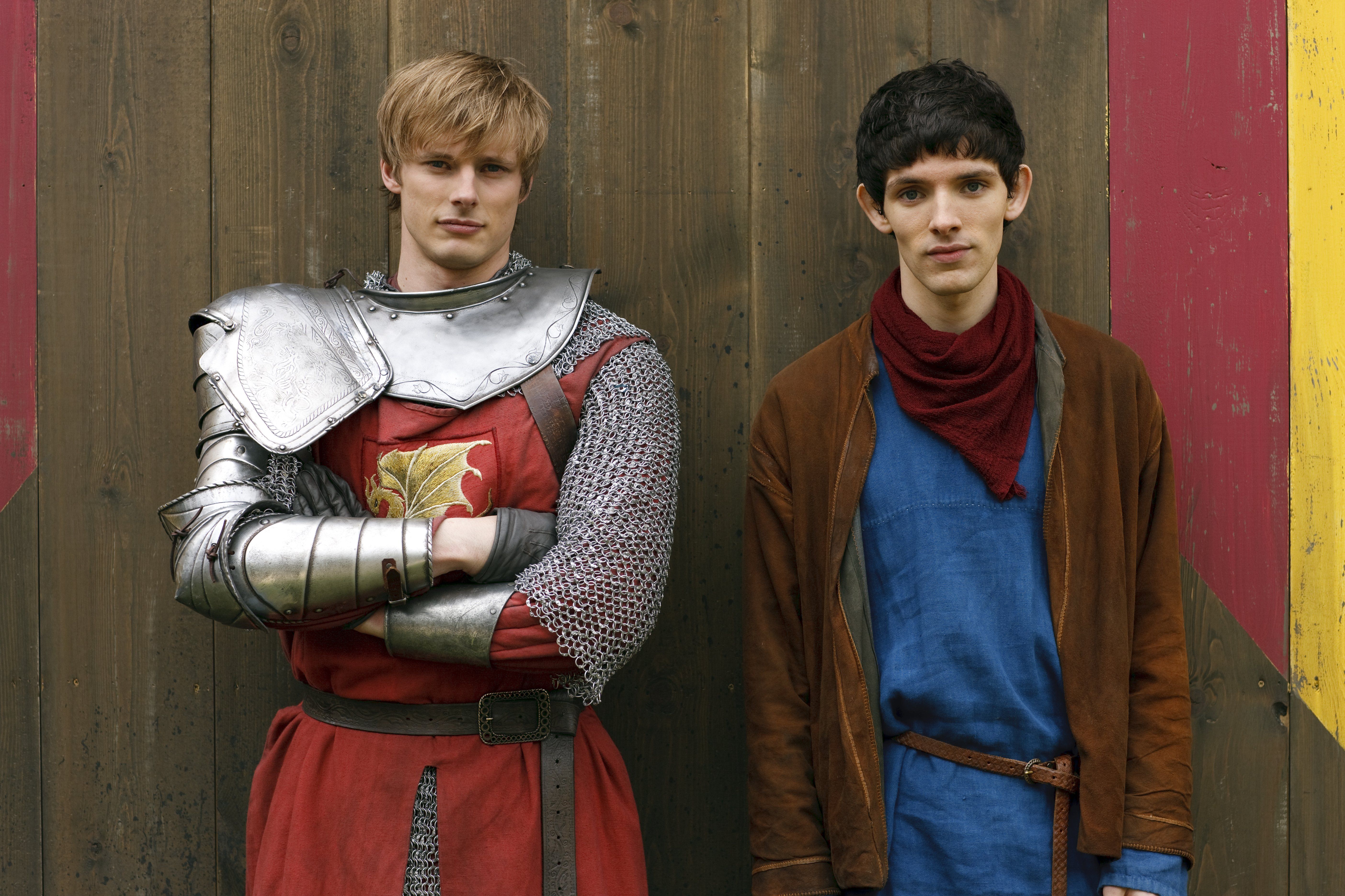 5616x3744 Desktop wallpaper: Tv Show, Merlin, Arthur (Merlin), Bradley James, Colin Morgan, Merlin (Merlin) 4K free download for PC. 1009264