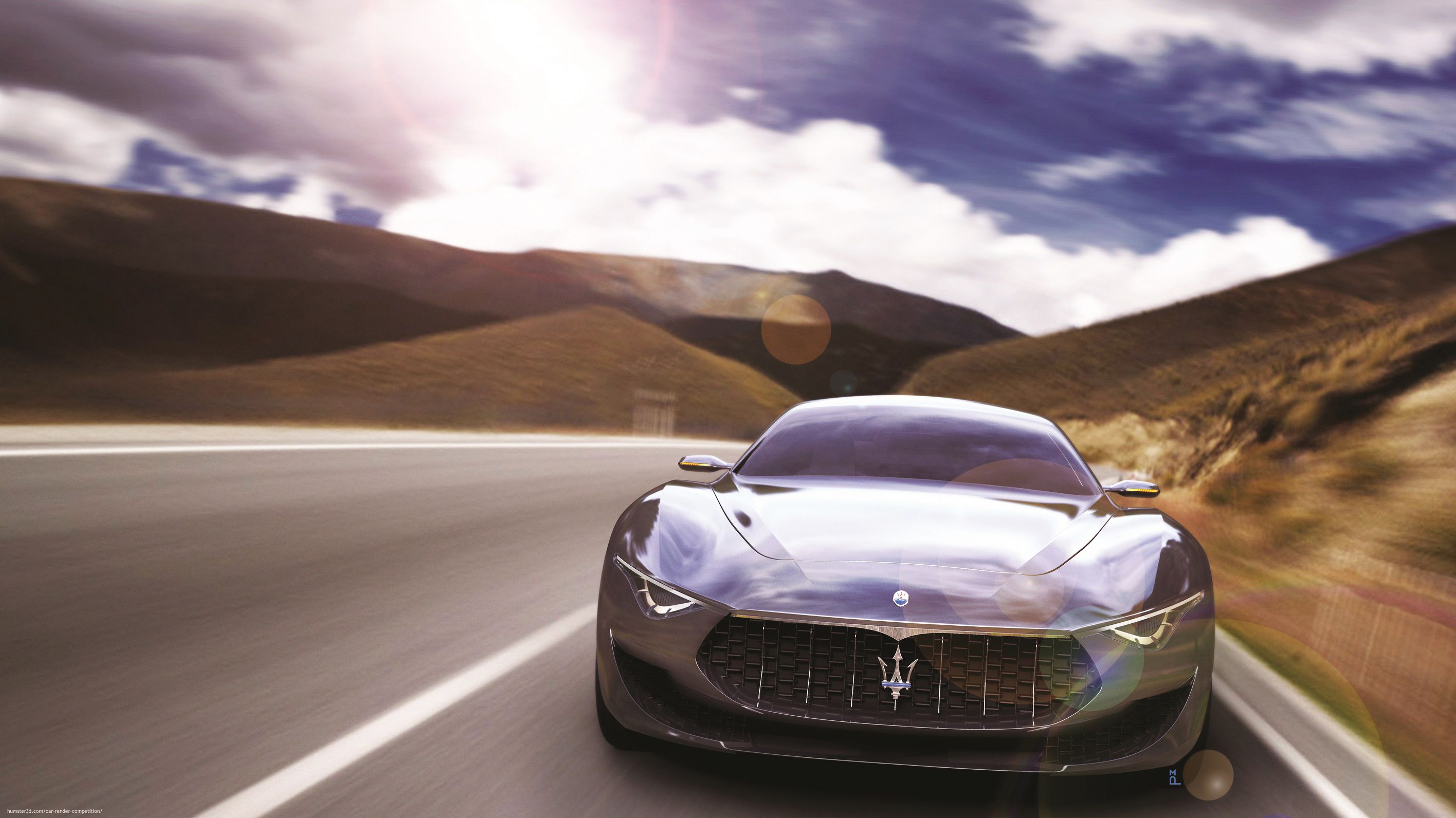 2832x1592 Maserati Alfieri artist Makrand Patil