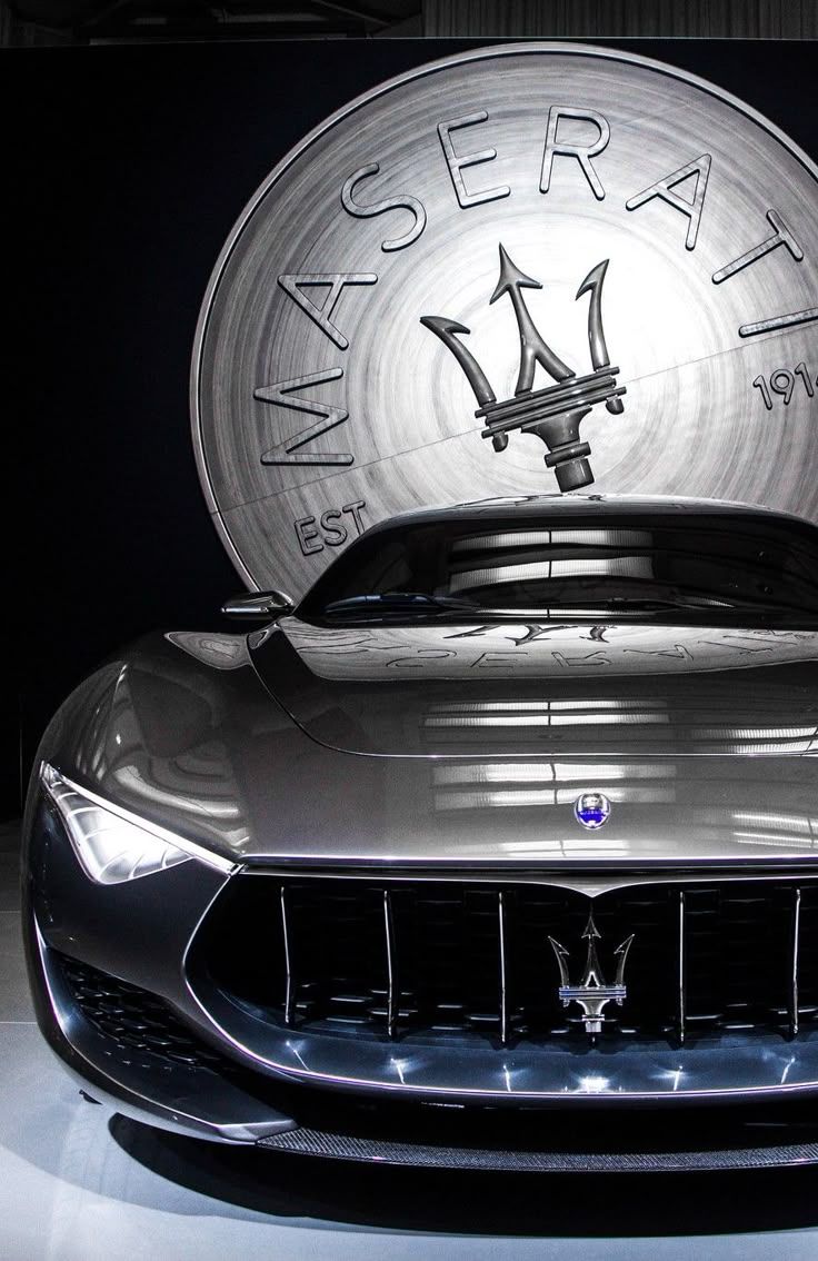 736x1134 Maserati Alfieri Luxury Car. Maserati logo on car, Maserati car photography, Mercedes