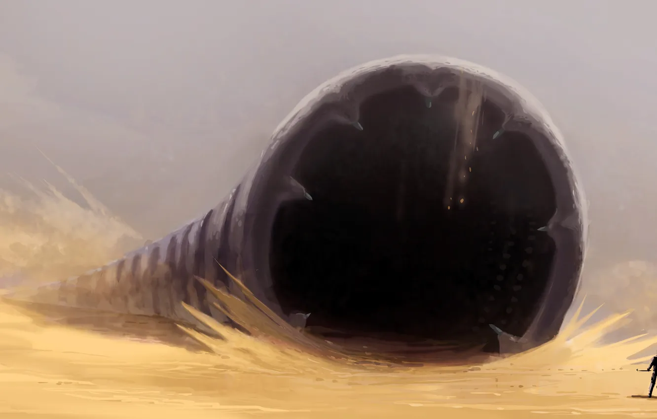 1332x850 Free dune, Sandworm 6K wallpaper for desktop and phone