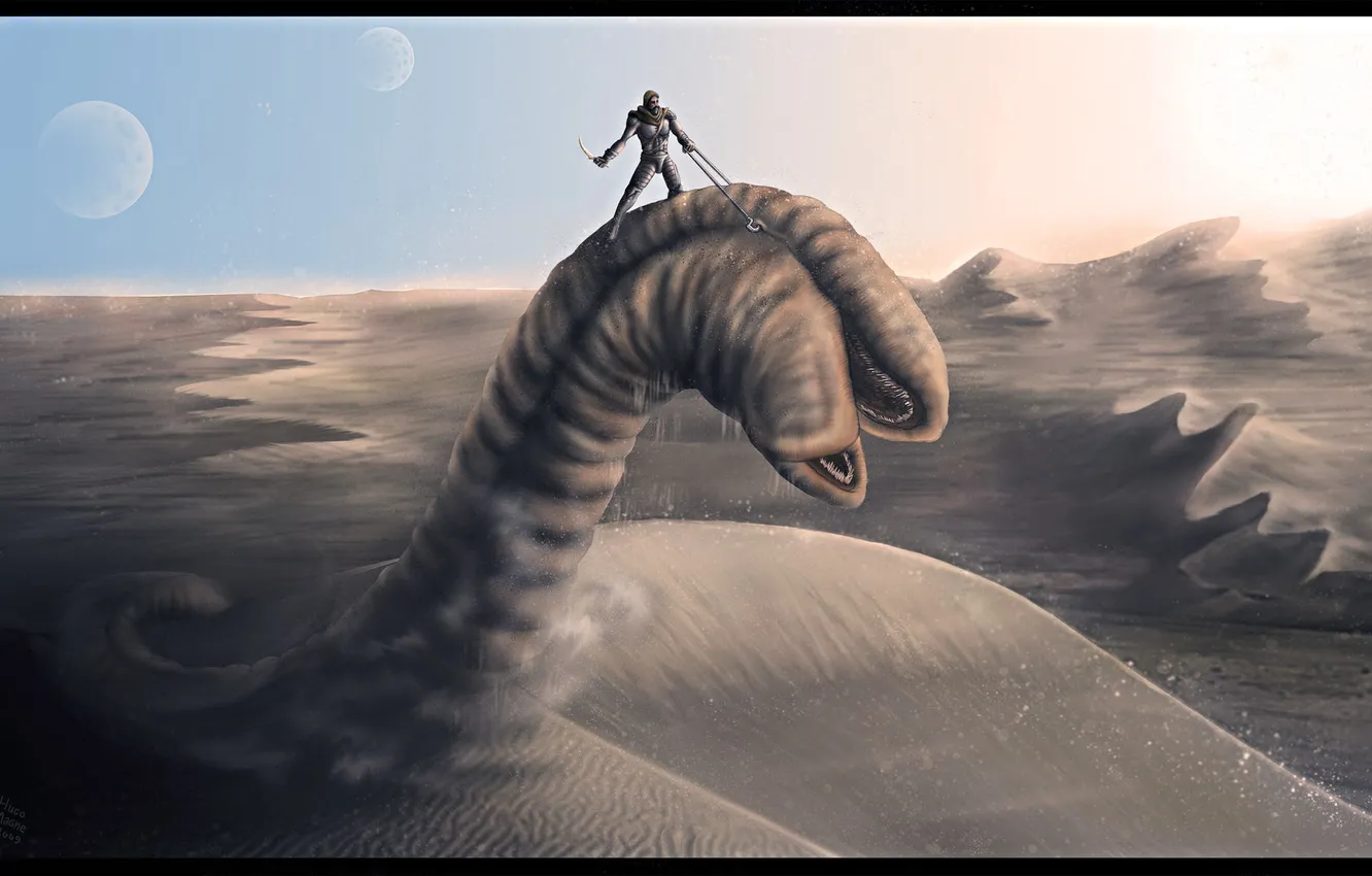 1332x850 Free man, sand, dune, Sandworm wallpaper for desktop and phone