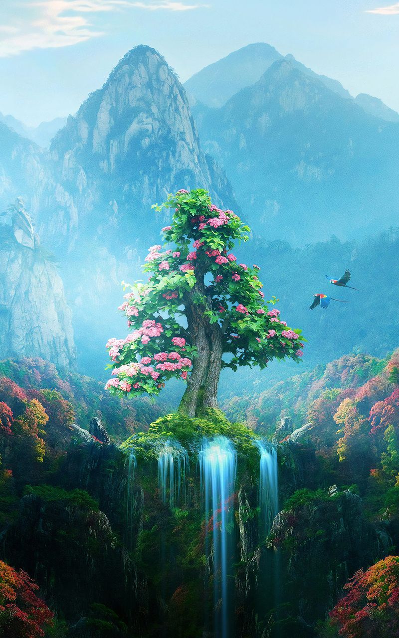 800x1280 Magical Autumn Wallpaper