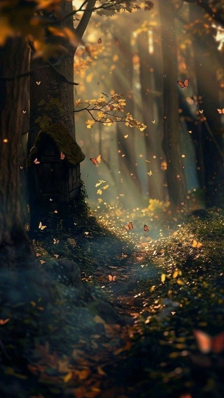 720x1280 Forest Wallpaper. Fall fantasy wallpaper, Dreamy forest wallpaper aesthetic, Magical forest aesthetic wallpaper
