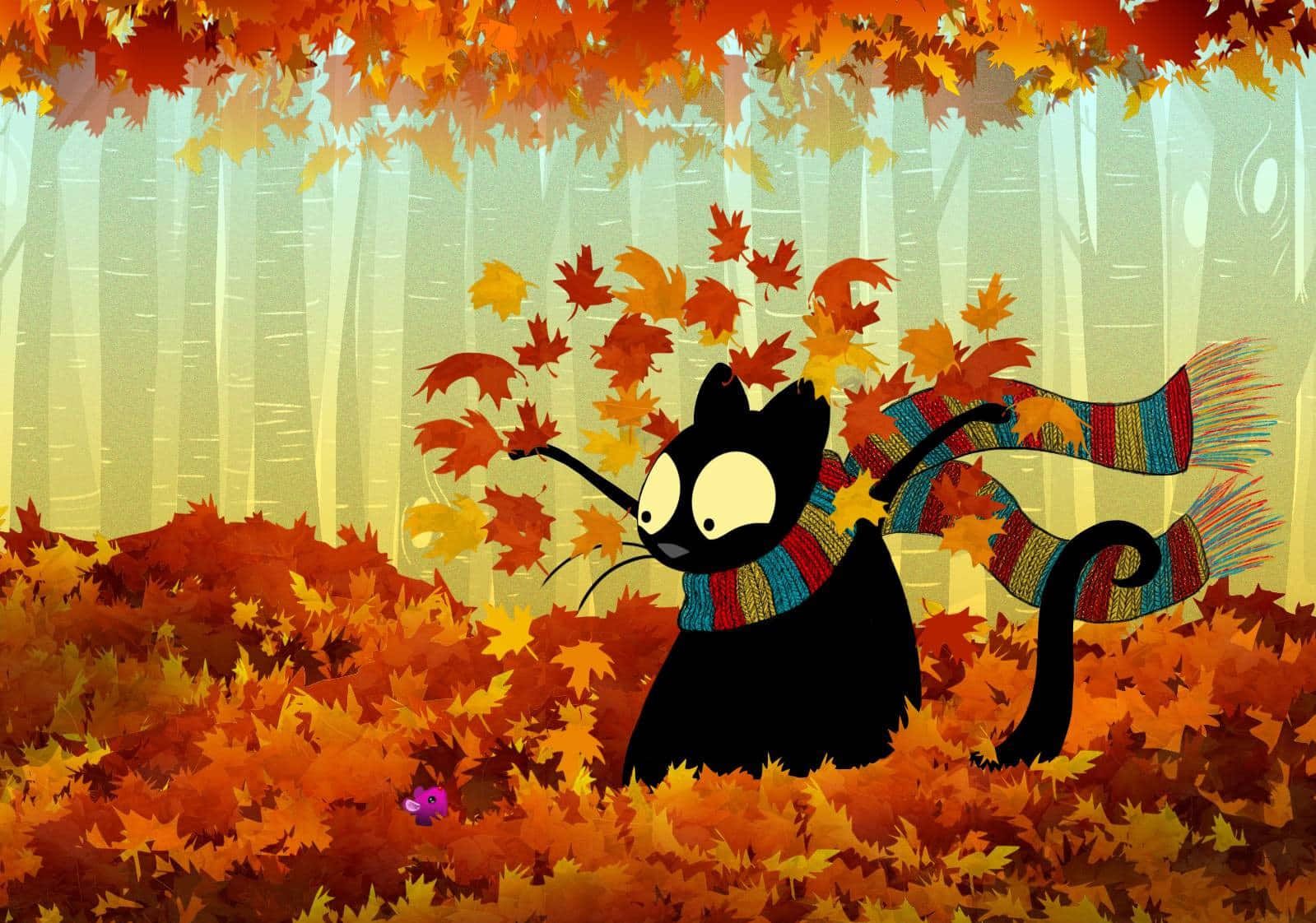 1599x1122 Download Enjoy fall in the magical world of Disney Wallpaper