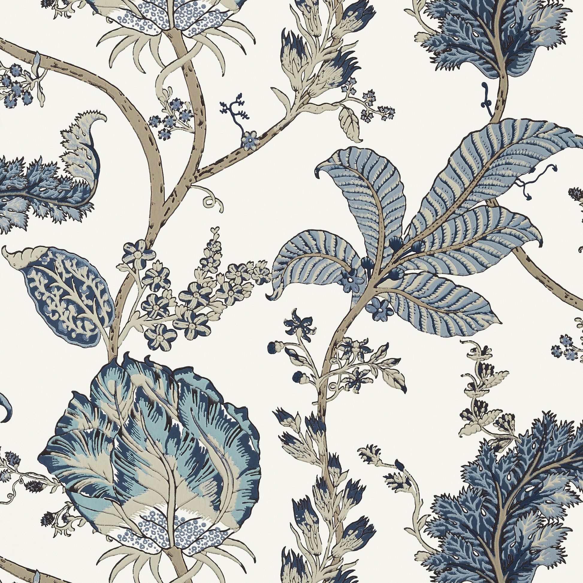 1946x1946 Sample. Kalamkari Vine, Palampore French Wallpaper