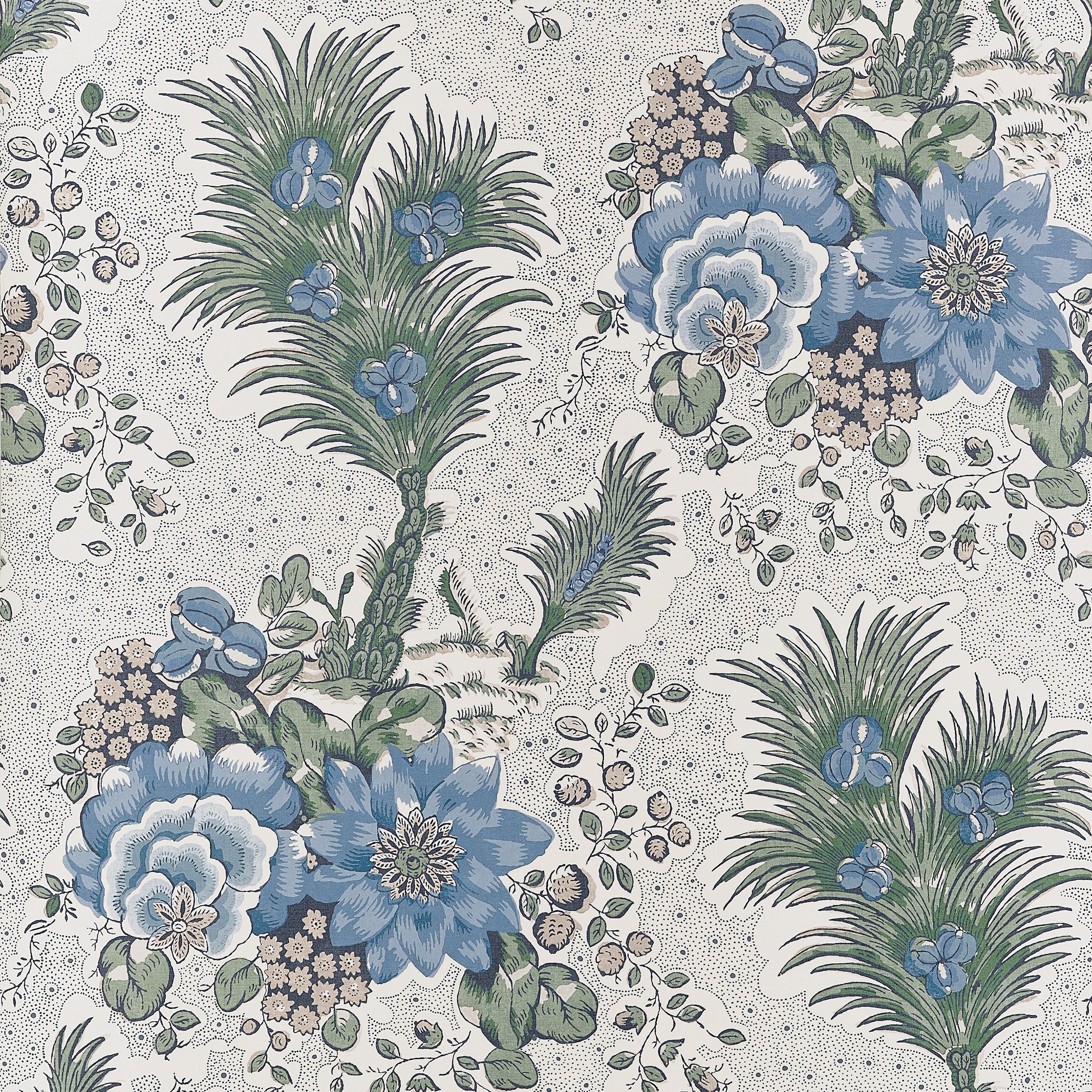2520x2520 AT10717 Drexel Hill Blue and Green Wallpaper