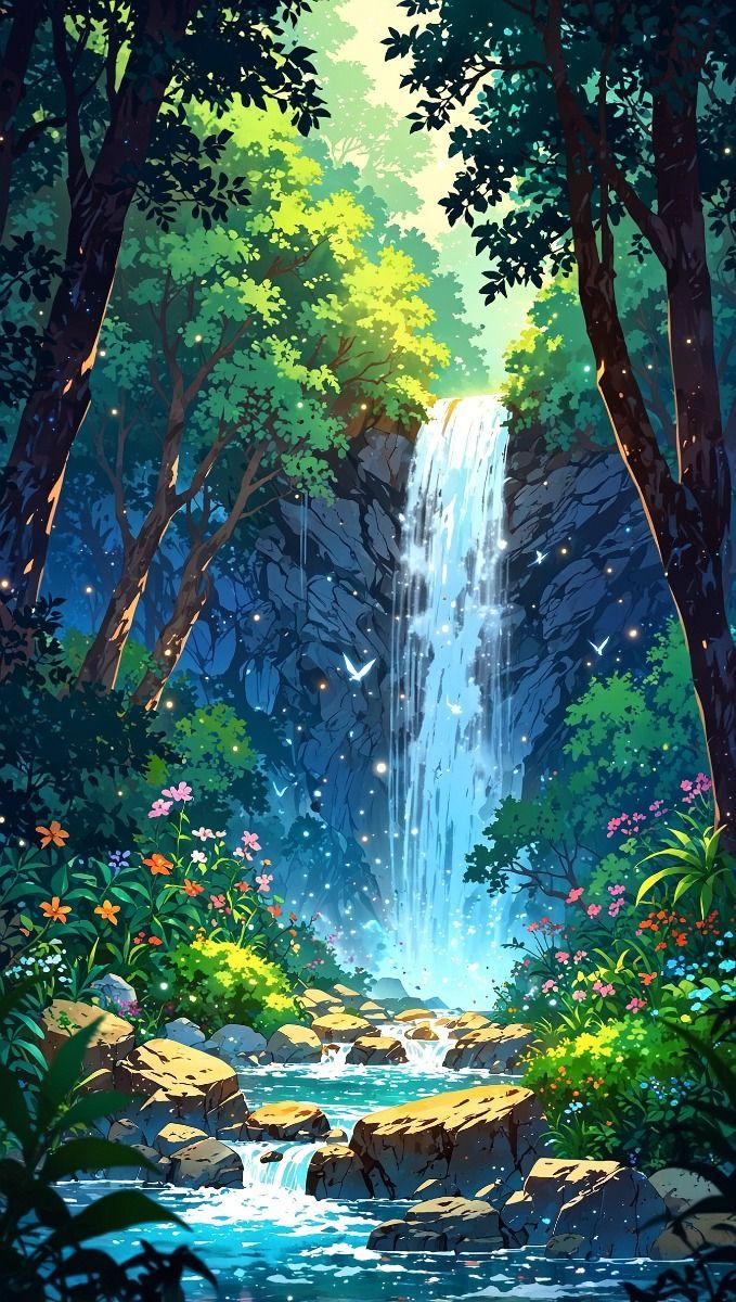 679x1200 Beautiful Anime Nature 4k Wallpaper