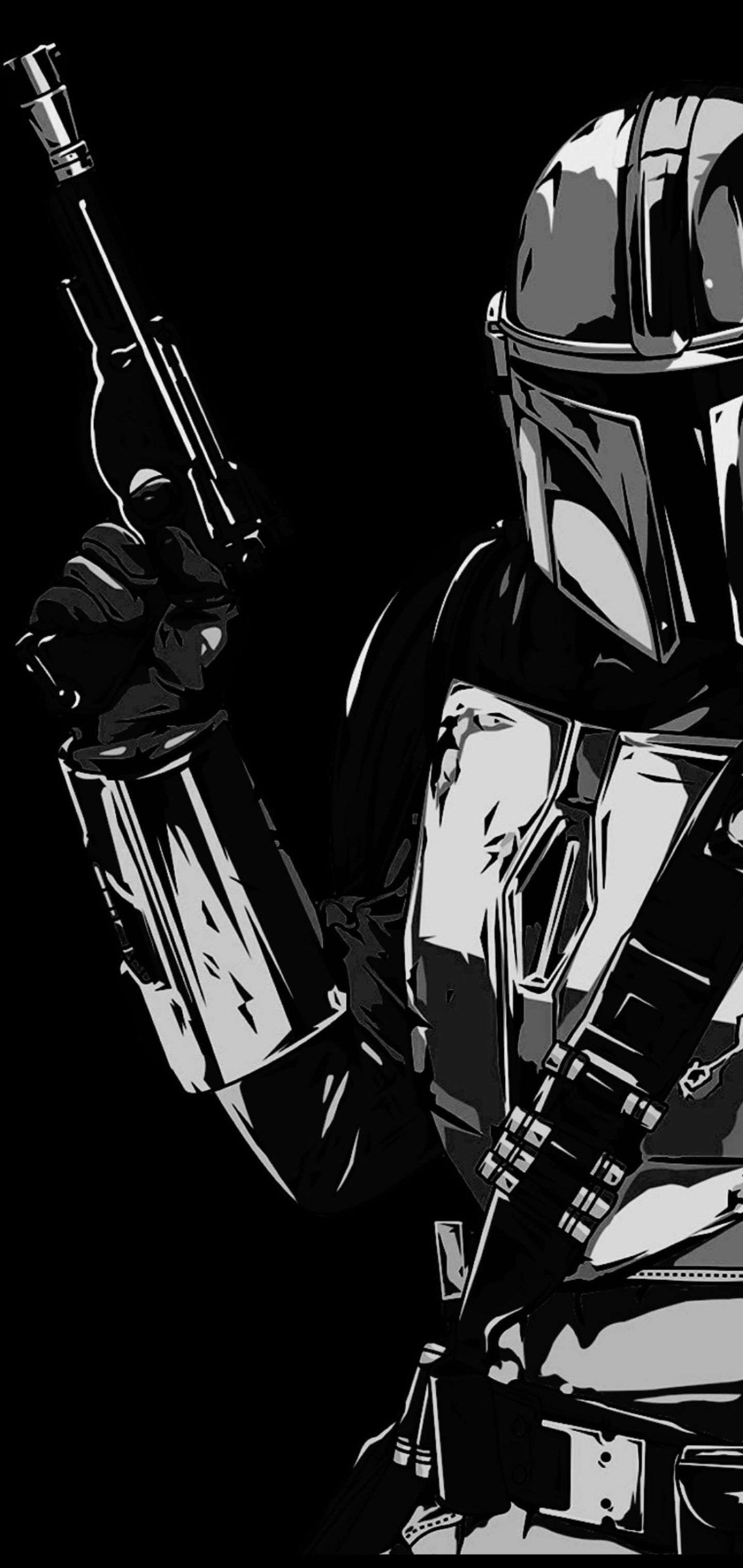 1440x3040 Mandalorian Android Wallpaper
