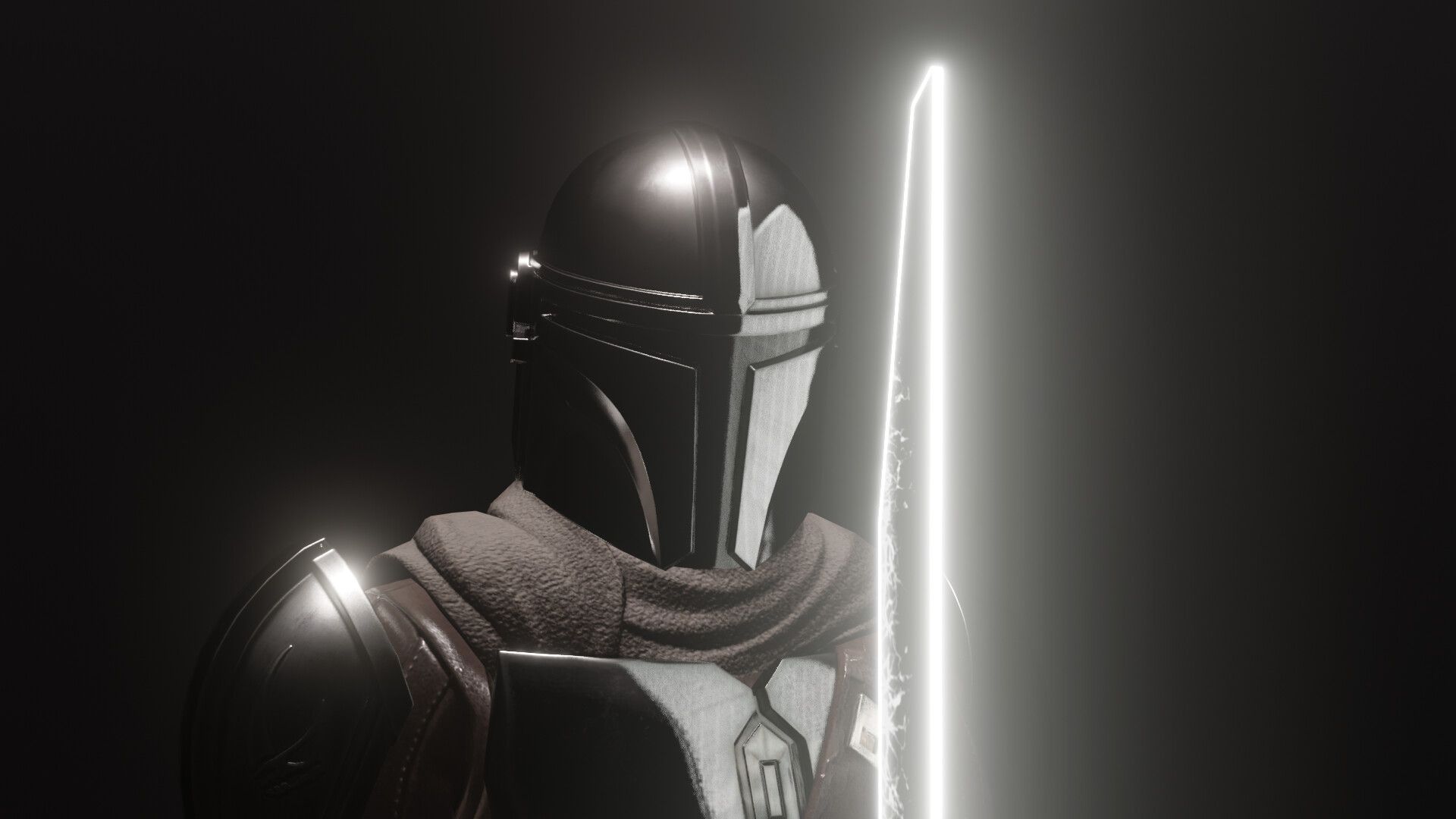 1920x1080 The Mandalorian Darksaber