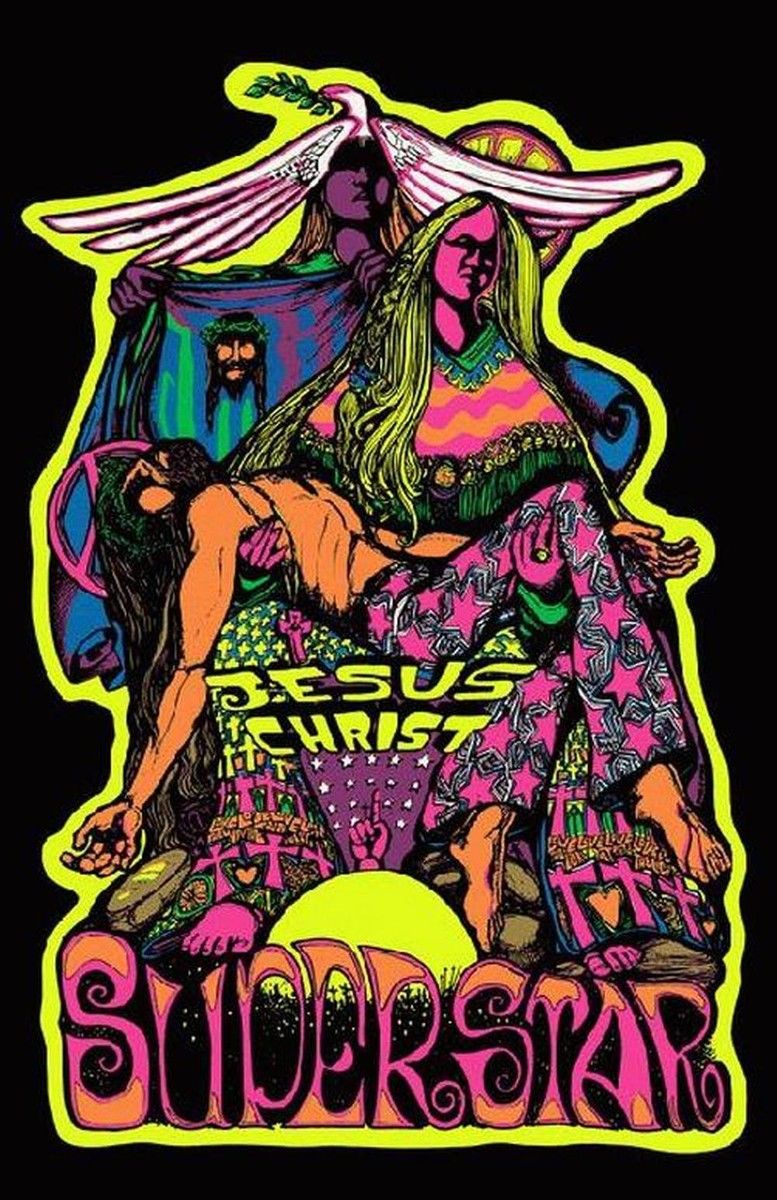 777x1200 JESUS CHRIST SUPERSTAR PSYCHEDELIC POSTER ART REPRINT