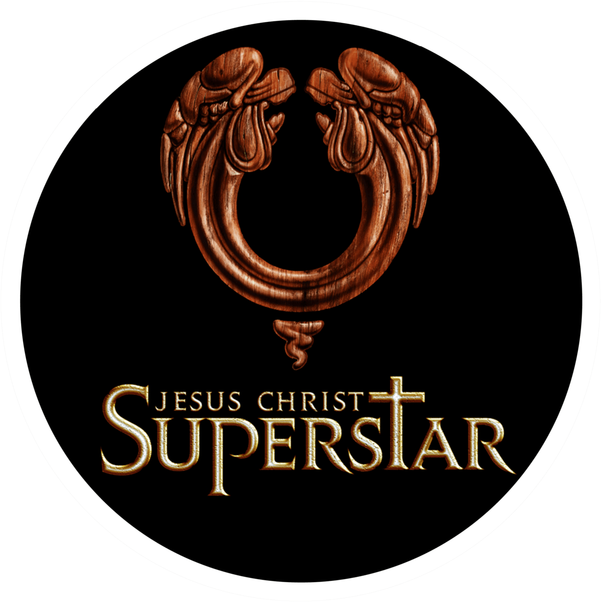 1174x1175 Download Jesus Christ Superstar Christ Superstar Musical Logo PNG Image with No Background