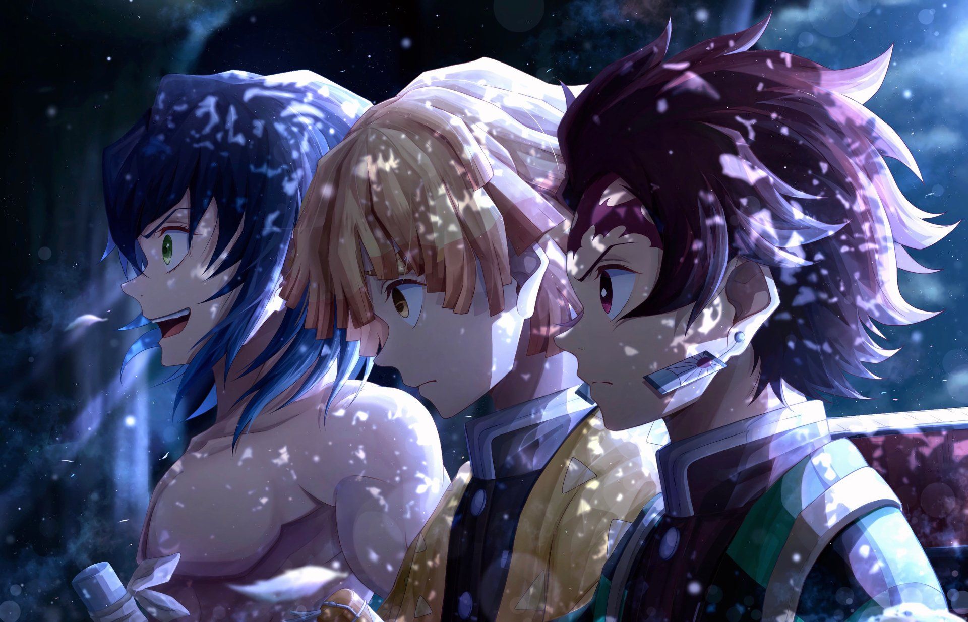 1920x1234 Demon Slayer Trio: Inosuke, Zenitsu & Tanjiro HD Wallpaper Showcasex1800