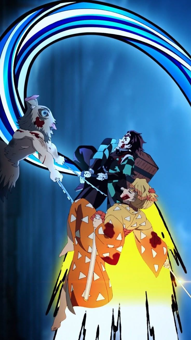 736x1308 Inosuke / Zenitsu / Tanjiro