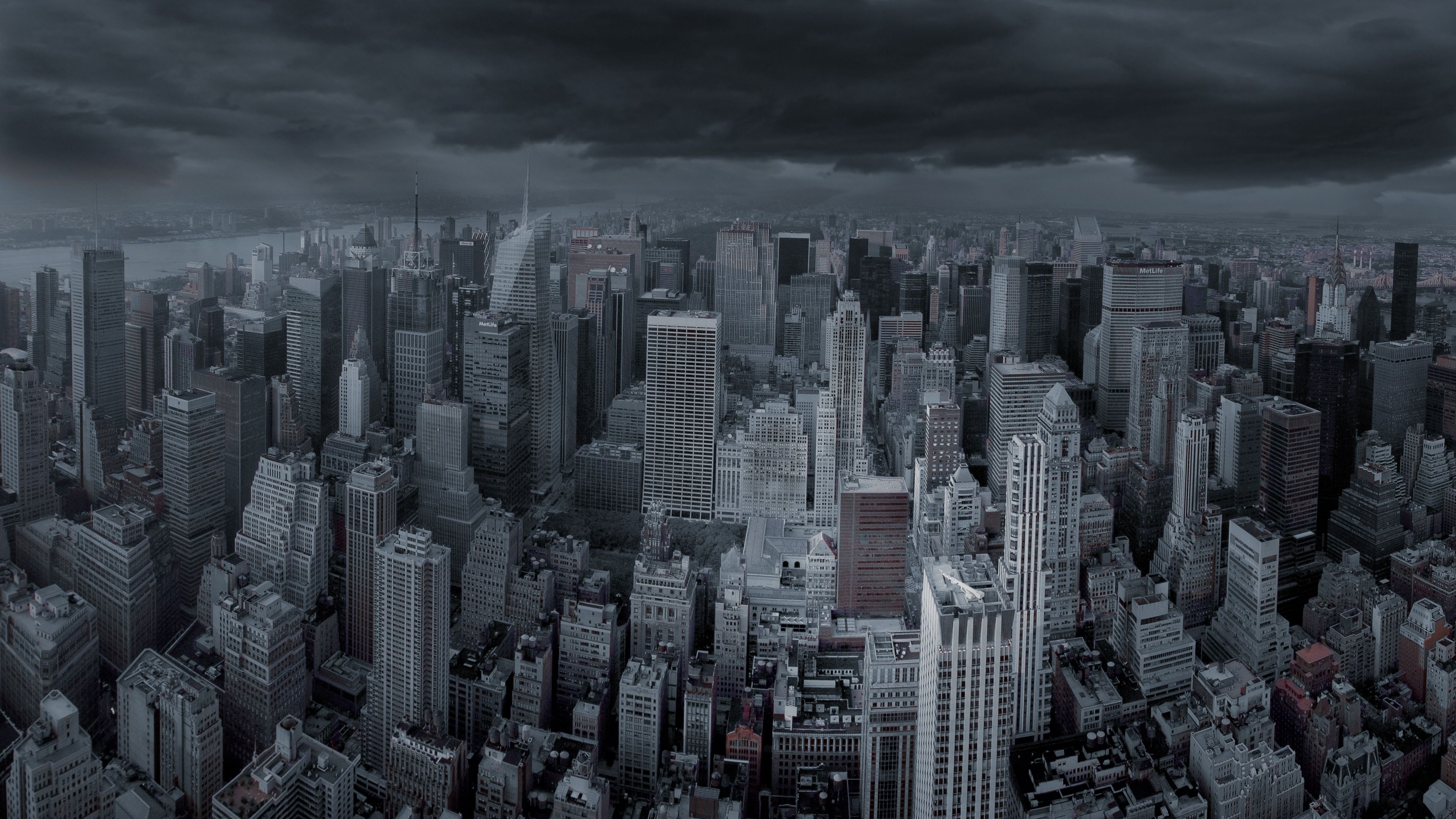 3840x2160 Dark City 4k PC Wallpaper