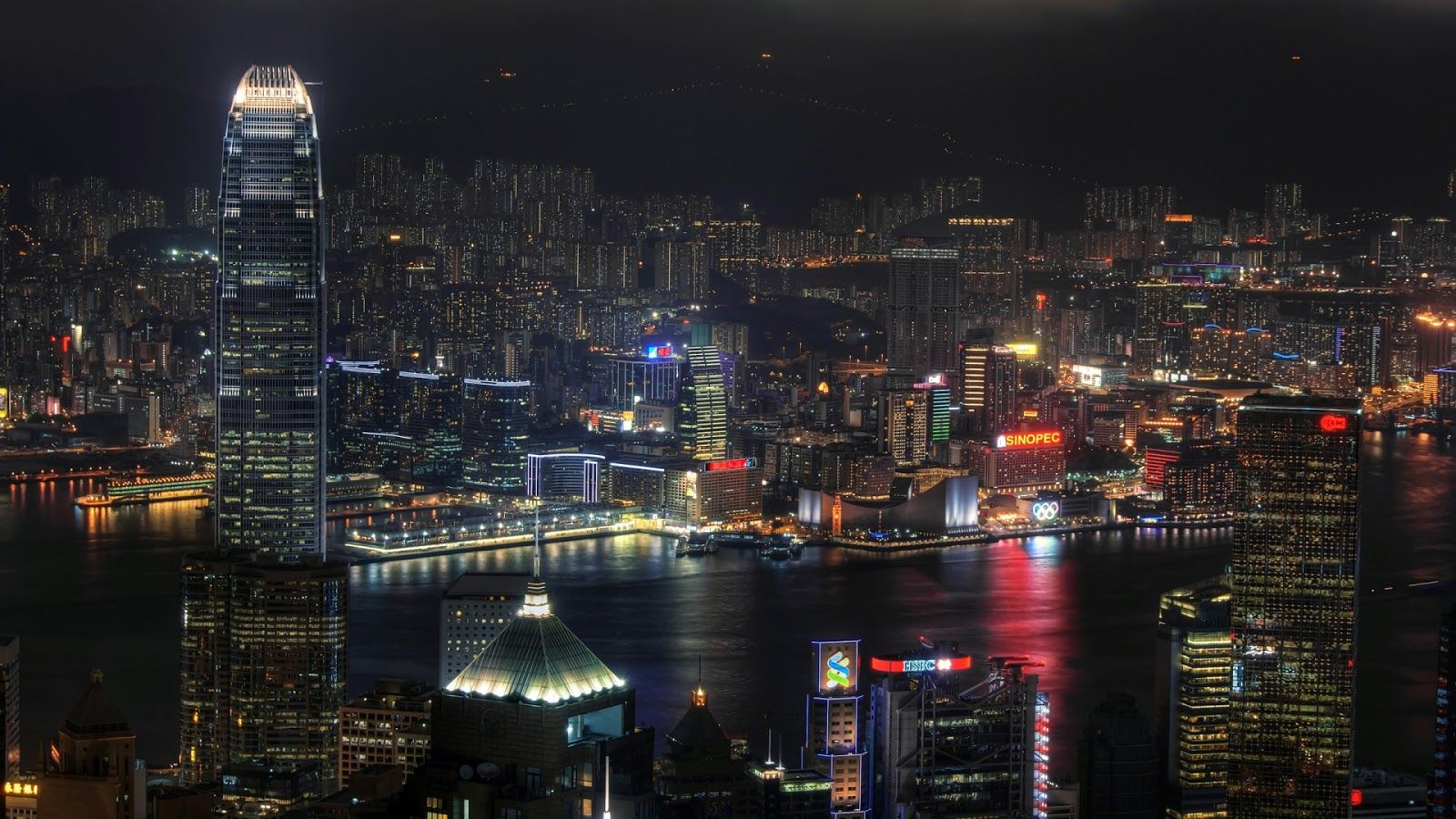 1600x900 Dark City Desktop Wallpaper 17941
