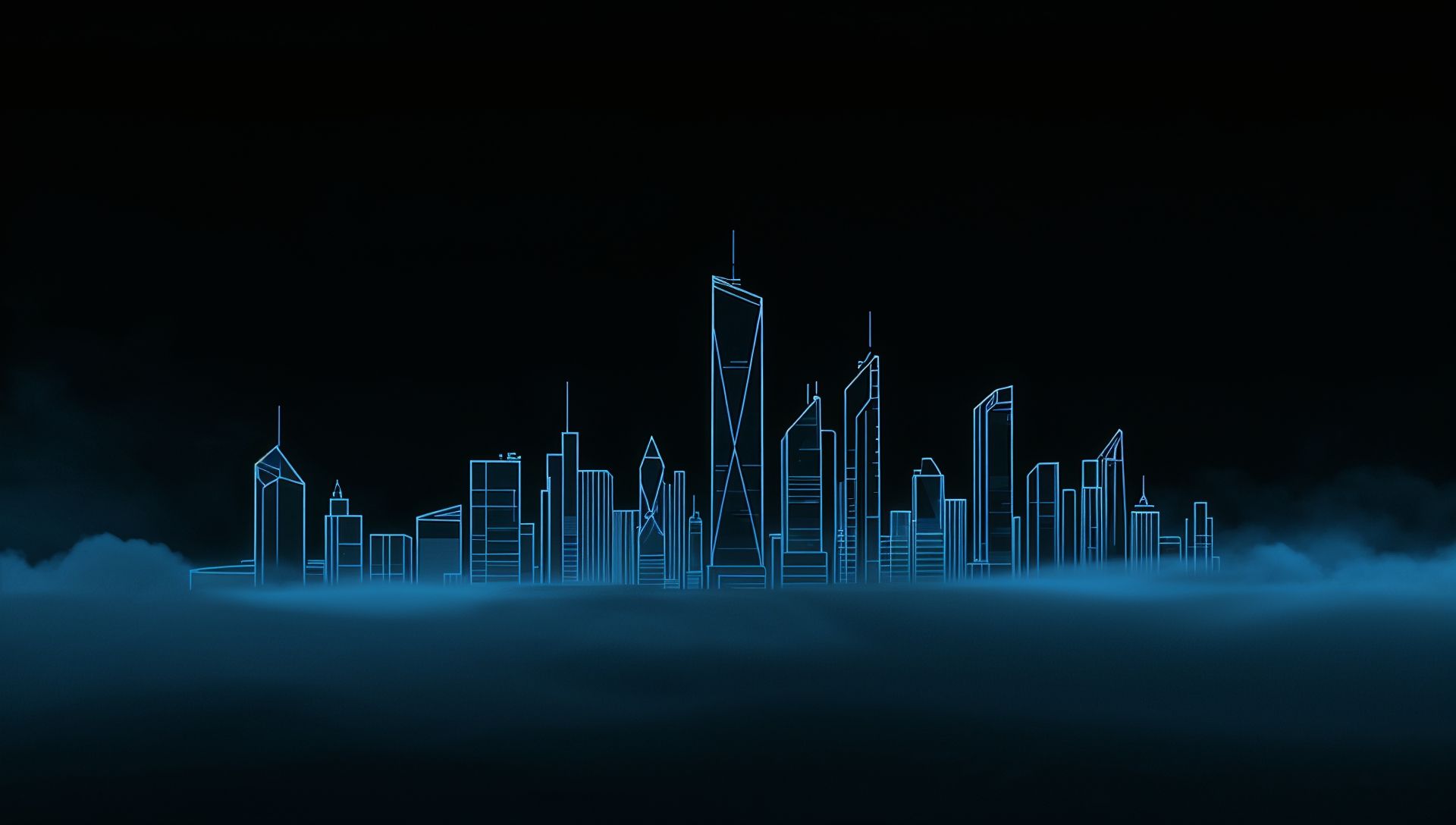 1920x1088 Free Black Cyberpunk Wallpaper (Futuristic Neon)