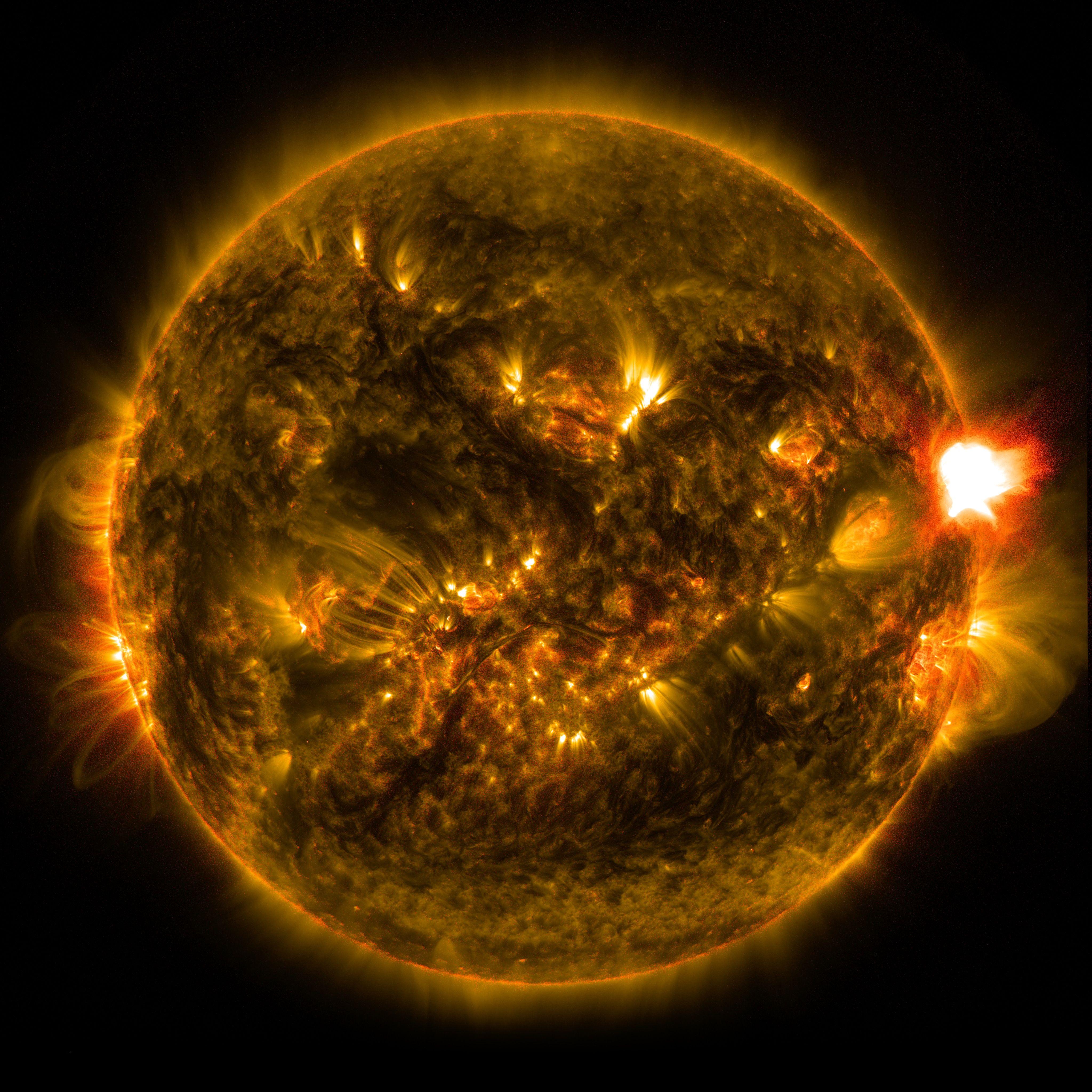 4096x4096 Free download NASA Releases Image of 1st Notable Solar Flare of 2015 NASA [4096x4096] for your Desktop, Mobile & Tablet. Explore Solar Storm Wallpaper. Solar Storm Wallpaper, Solar Wallpaper, Solar Flare Wallpaper