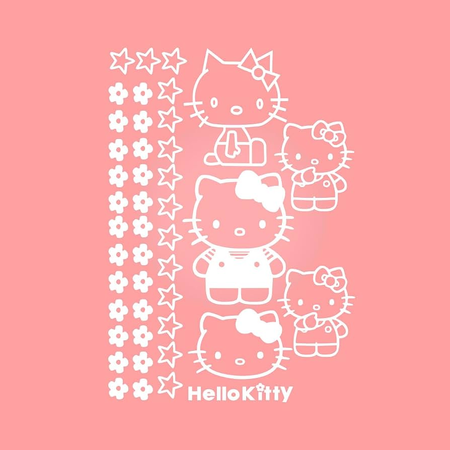 894x894 Vinyl Art Decal Decor Kitty to 9 Each Trendy Inspiring Lovely Design for Girls Boys Bedroom Closet Playroom Nursery Kinder Daycare Living Room Wall Sticker