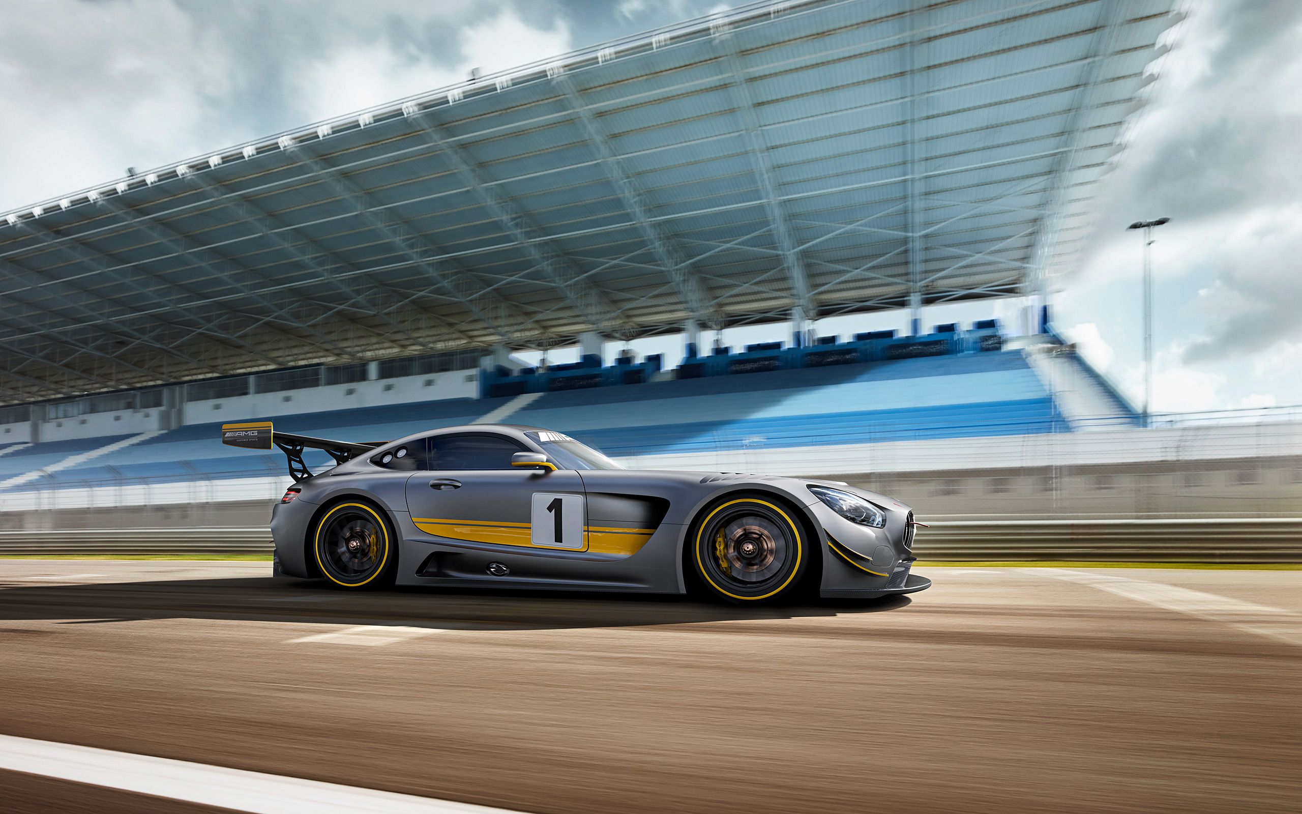2560x1600 Desktop wallpaper: Mercedes Benz Amg Gt Vehicles, Car, Mercedes Benz, Race Car, Silver Car 4K free download for PC. 497432