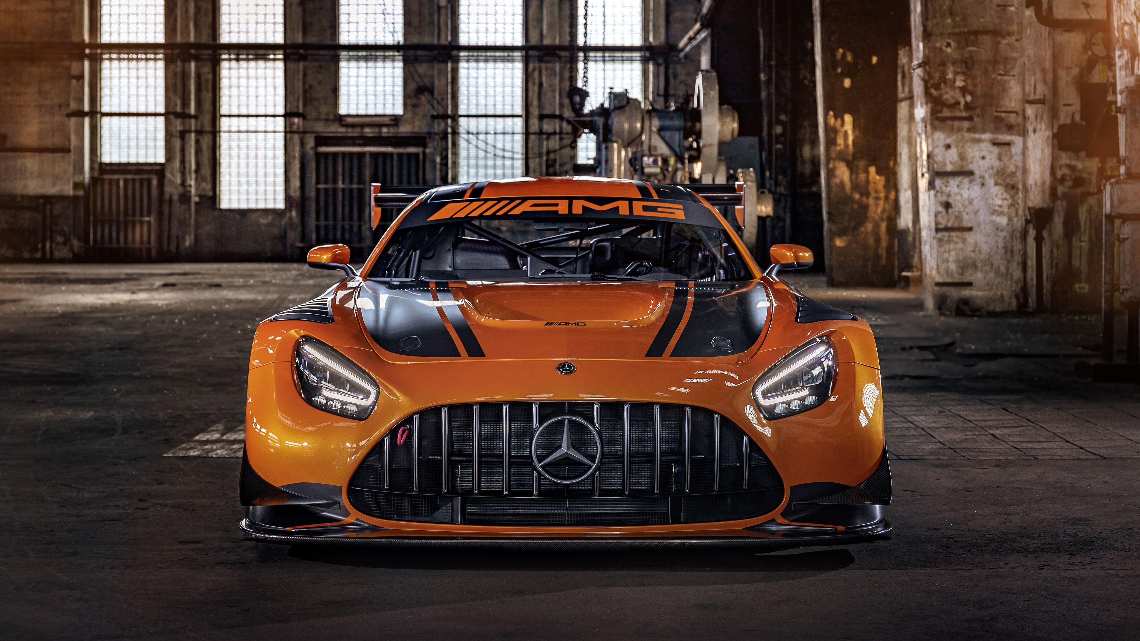3840x2160 Desktop wallpaper: Mercedes Amg Gt Vehicles, Car, Orange Car, Race Car, Mercedes Benz 4K free download for PC. 470510
