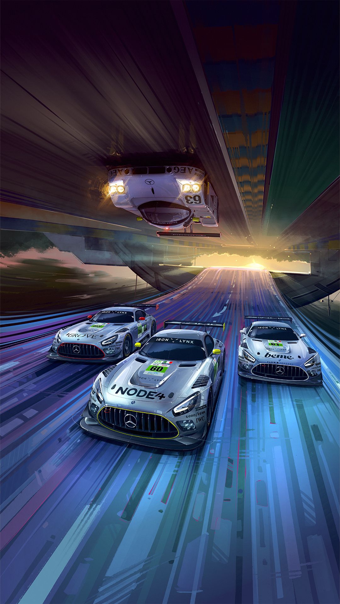 1080x1920 I remade AMG Motorsport Le Mans poster in GT7 (PS4 race photo)