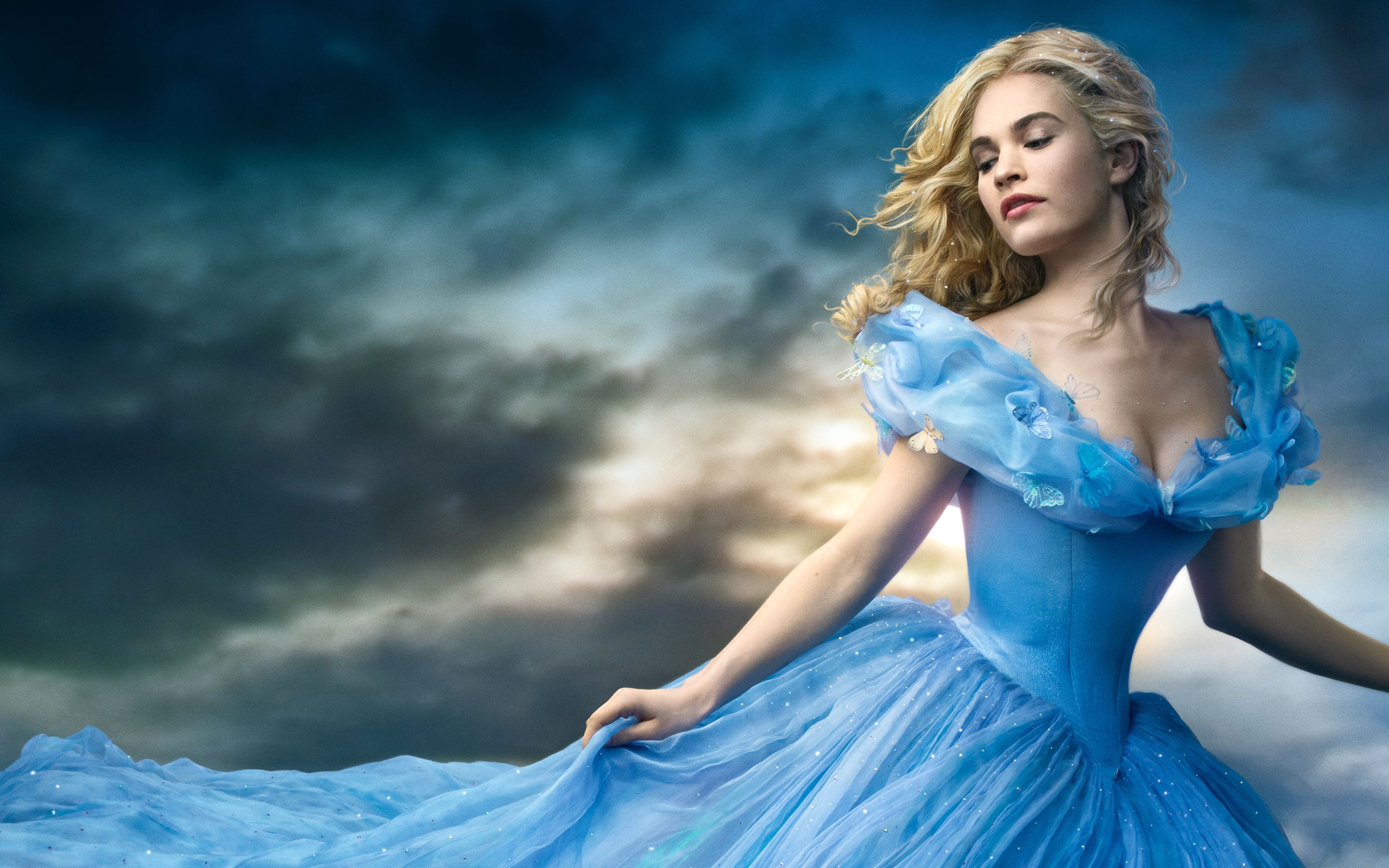 2880x1800 Phone wallpaper: Cinderella (2015), Lily James, Movie 668831