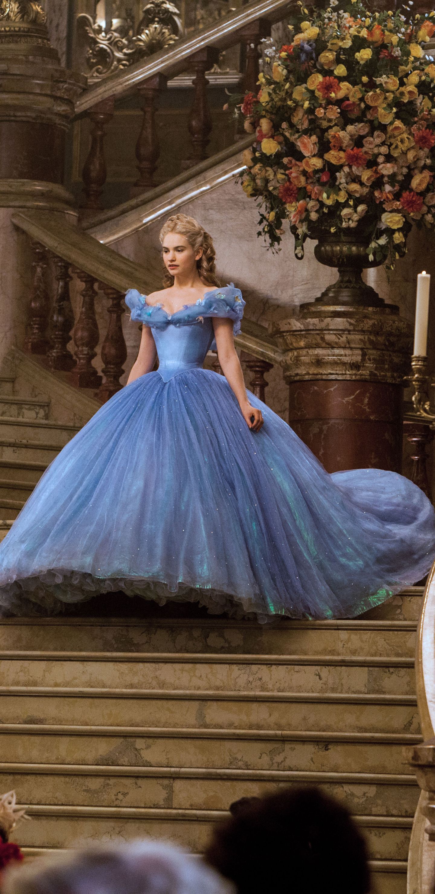 1440x2960 Phone wallpaper: Movie, Cinderella (2015), Lily James 1329027