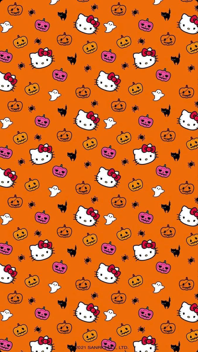 676x1200 hello kitty halloween wallpaper