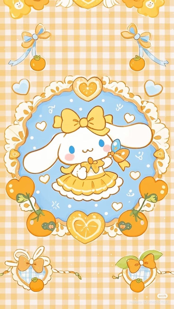 736x1308 Melody and friends wallpaper. Cute melody and friends, Orange rabbit wallpaper, Cinnamoroll fall wallpaper