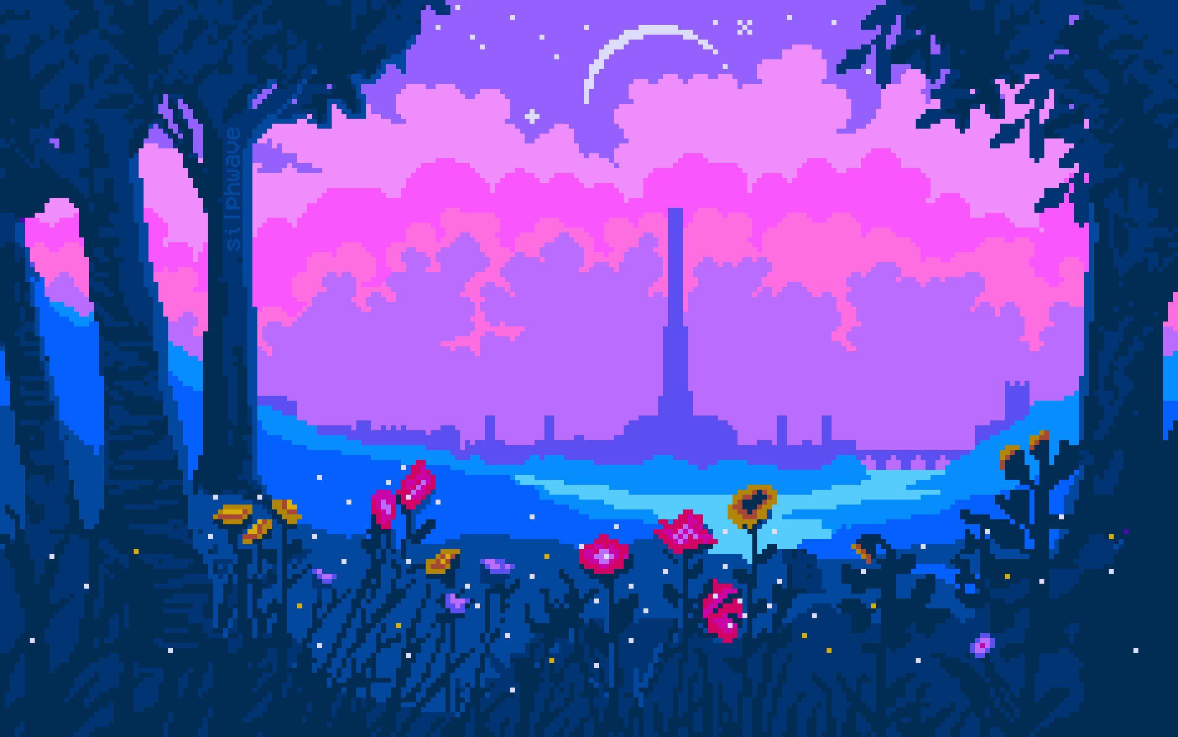 cute pixel background