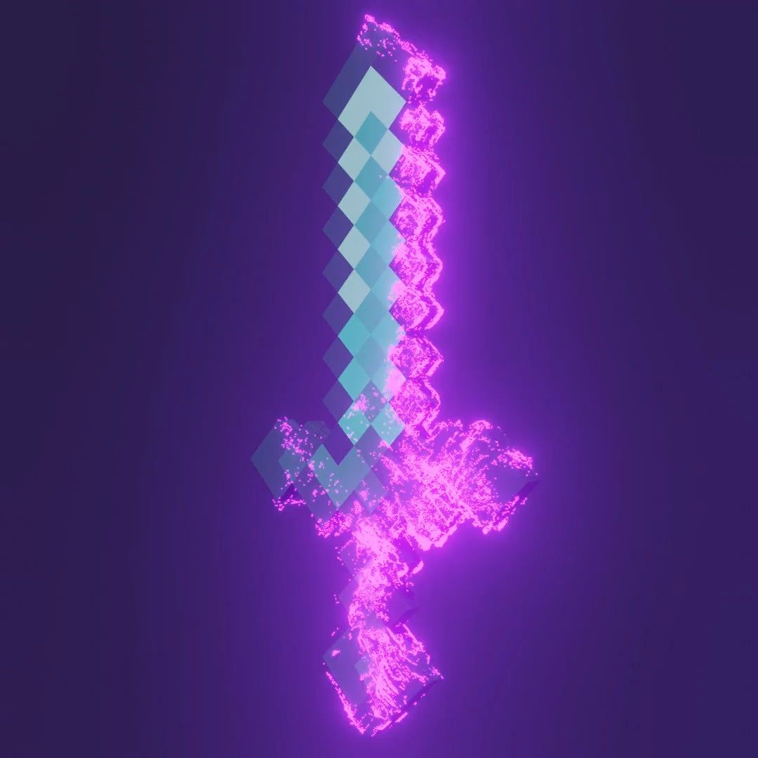1080x1080 Enchanted Diamond Sword Minecraft Wallpaper