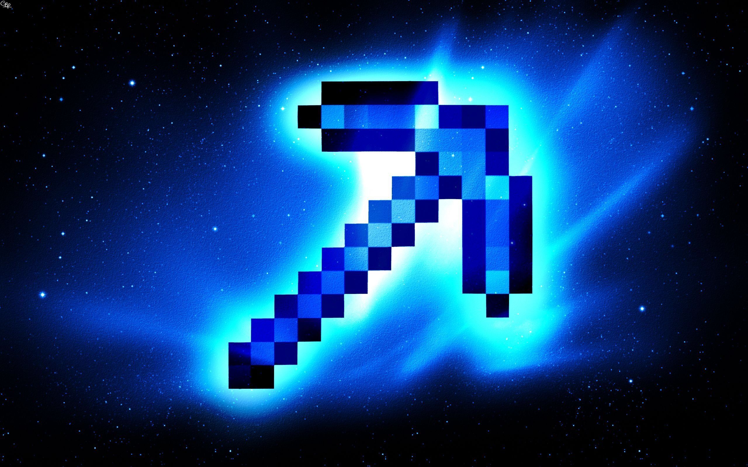 2560x1600 Enchanted Diamond Sword Minecraft Wallpaper