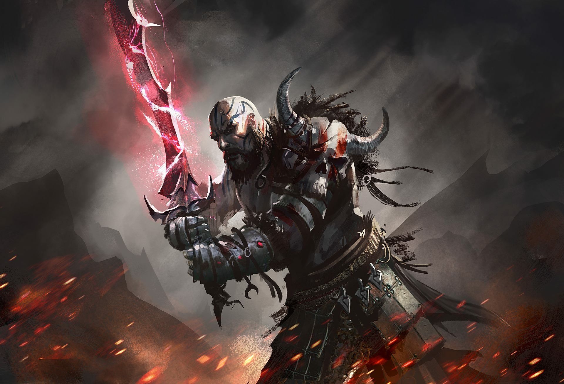 1920x1309 Epic Fantasy Warrior: Magical Sword and Enchanted Armor HD Wallpaper