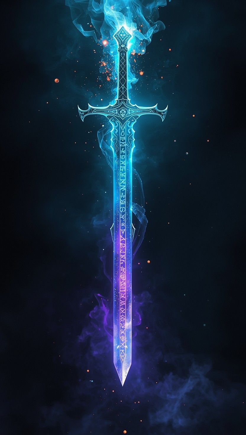 832x1472 Download Ethereal Arcane Weapon Image, Magical, Glowing