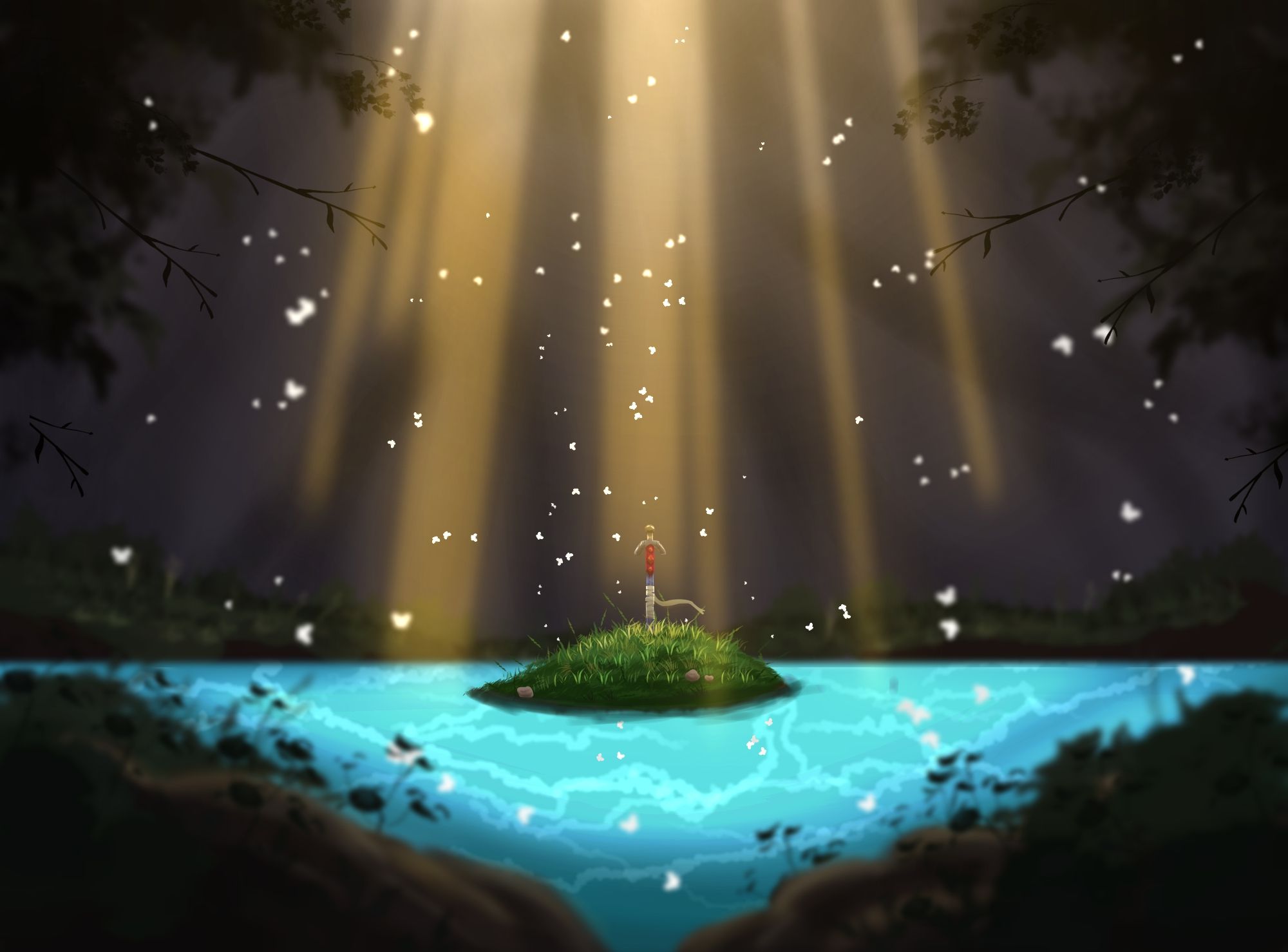 2000x1478 Enchanted sword shrine