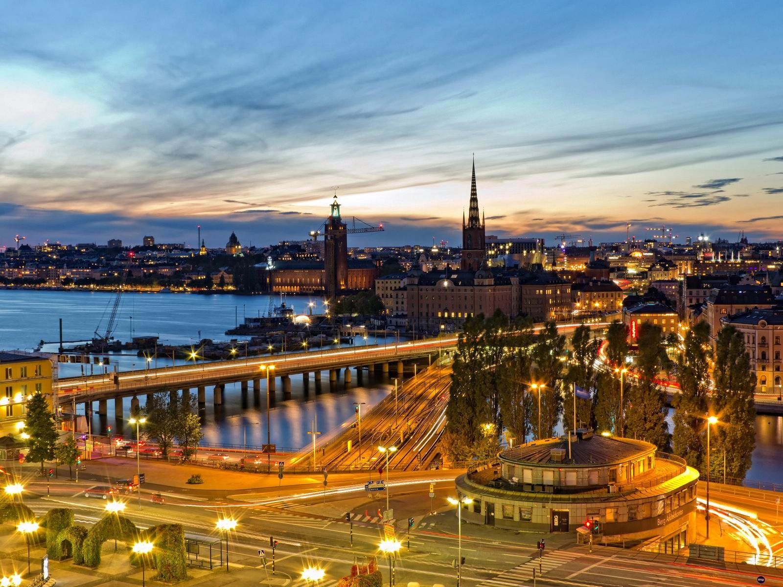 1600x1200 City Views Stockholm Sweden Landscape Photography HD Wallpaper