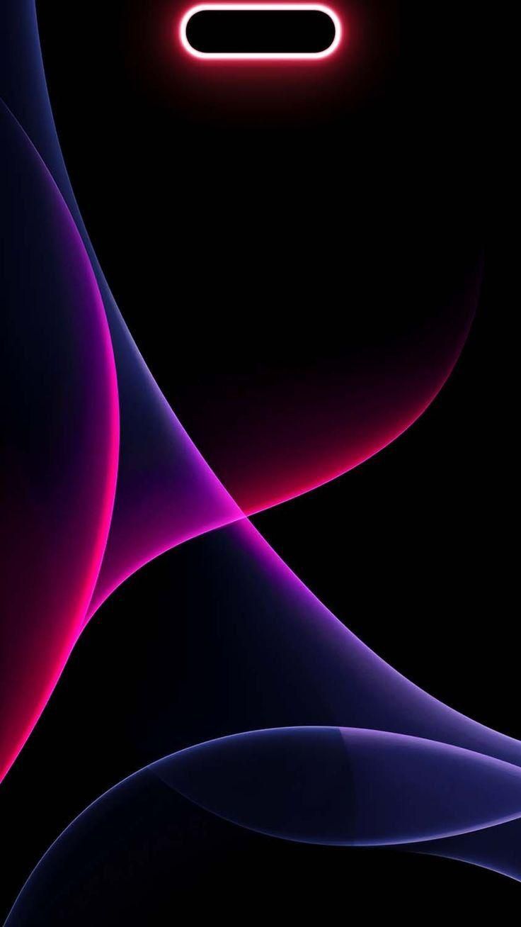 736x1308 Abstract neon waves