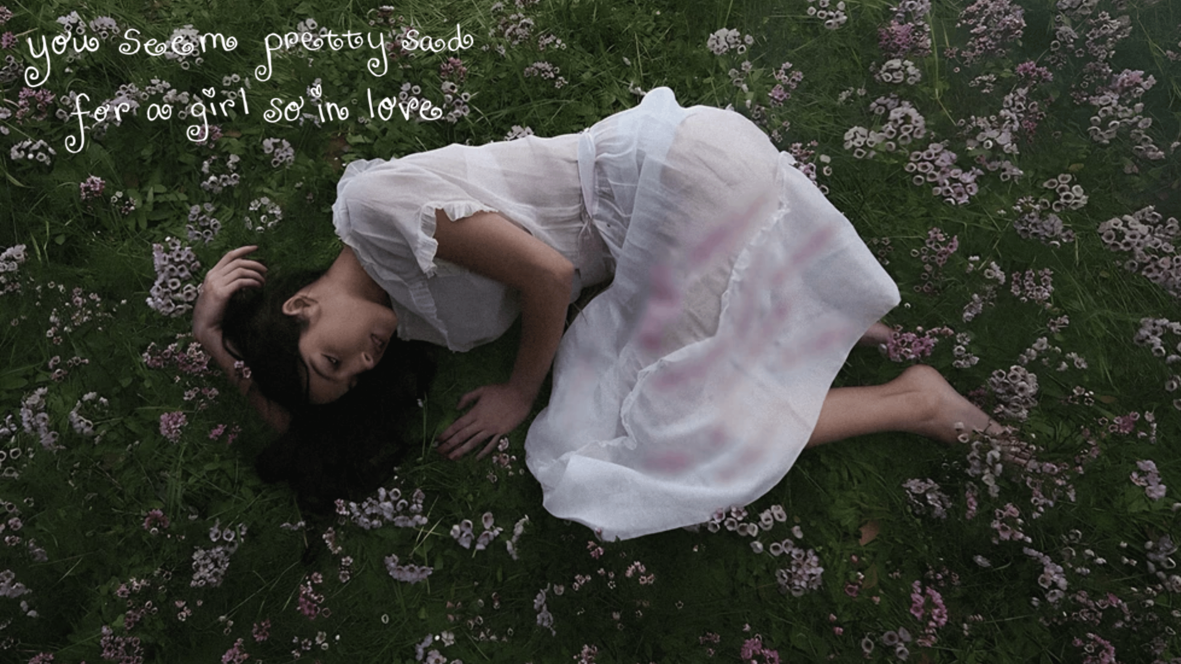 3840x2160 You Look Pretty Sad for a Girl So In Love PC Wallpaper