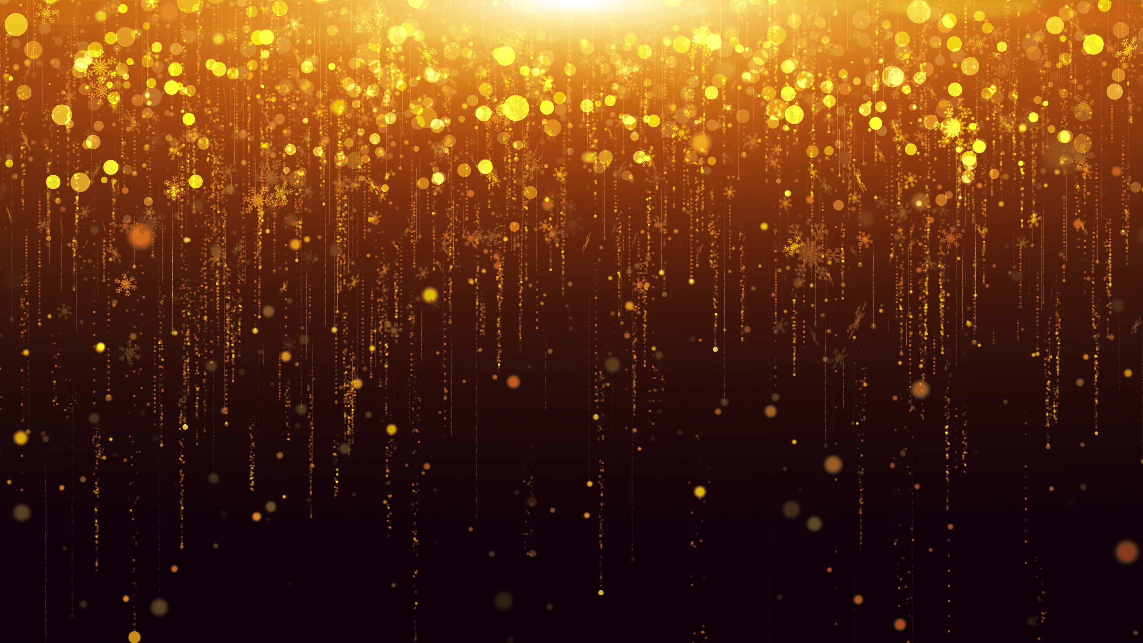 3840x2160 Gold Sparkle Wallpaper