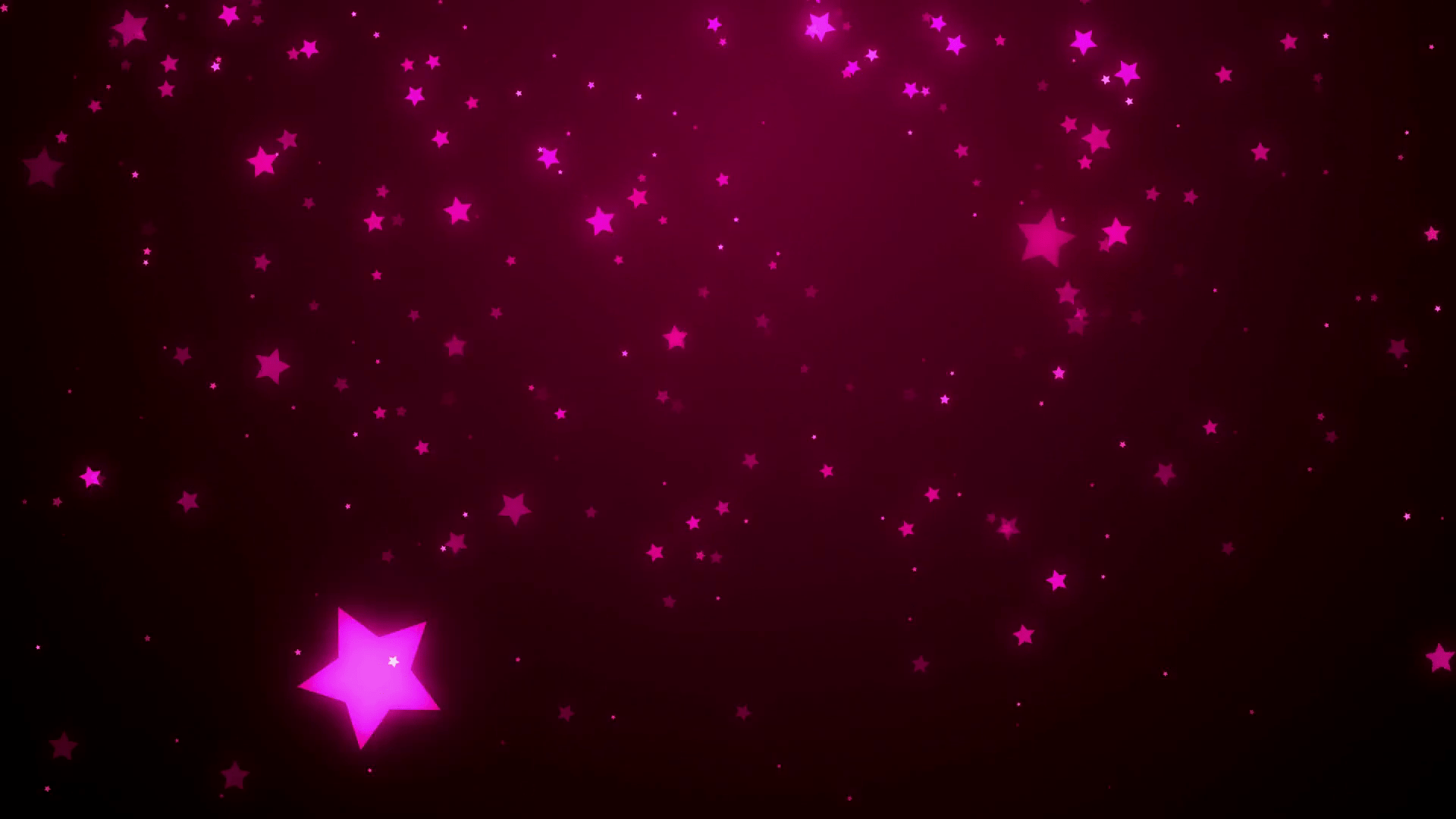 1920x1080 Pink Falling Glitter Stars