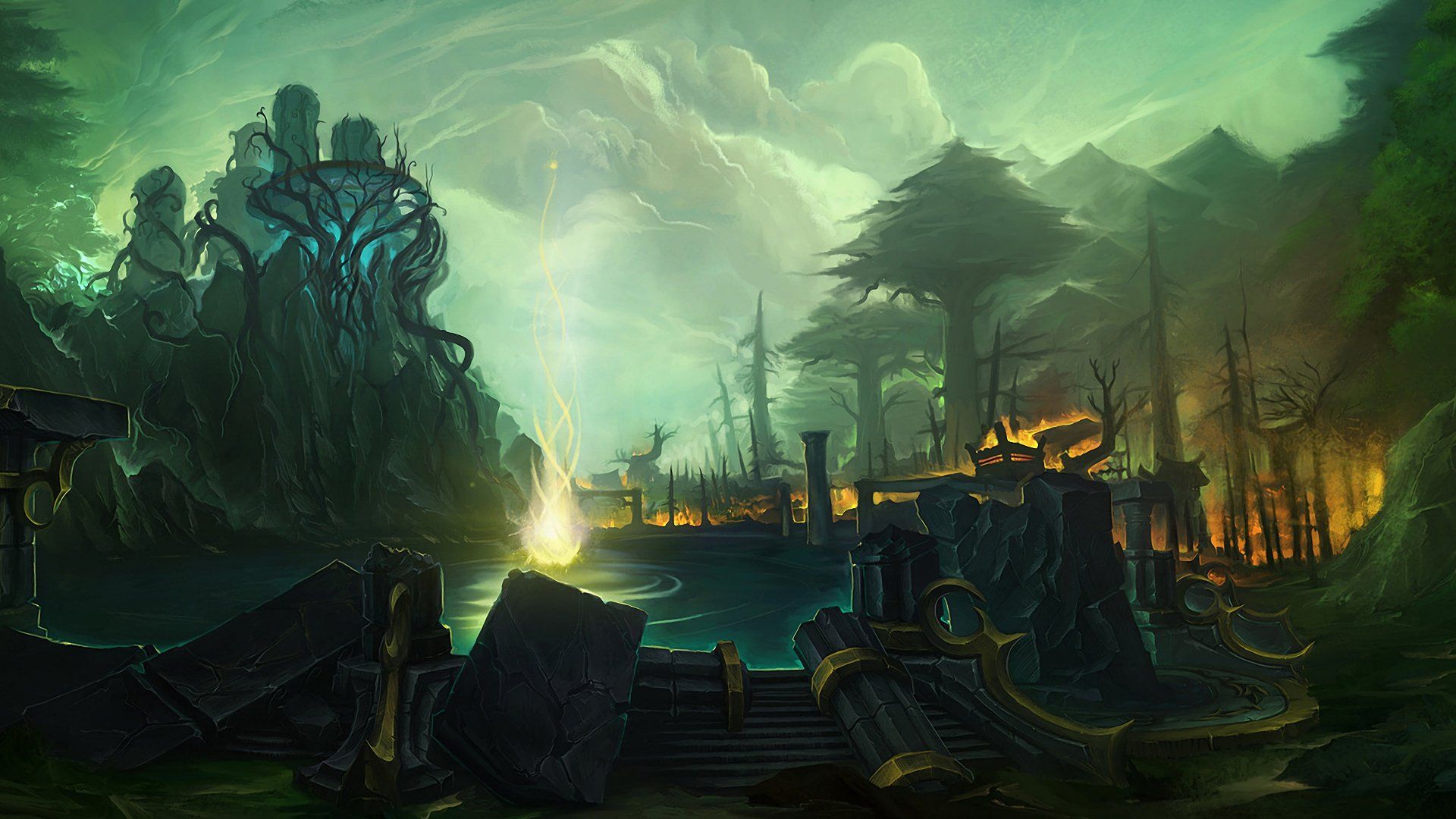 1920x1080 Epic World of Warcraft MMORPG HD Wallpaper