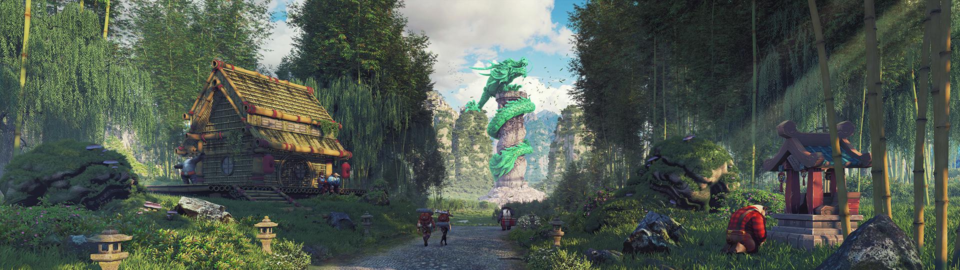 1920x540 The Jade Forest [By Dreamwalker] many of you enjoyed MoP? For me, it was a good expansion hope you like this illustration ♥