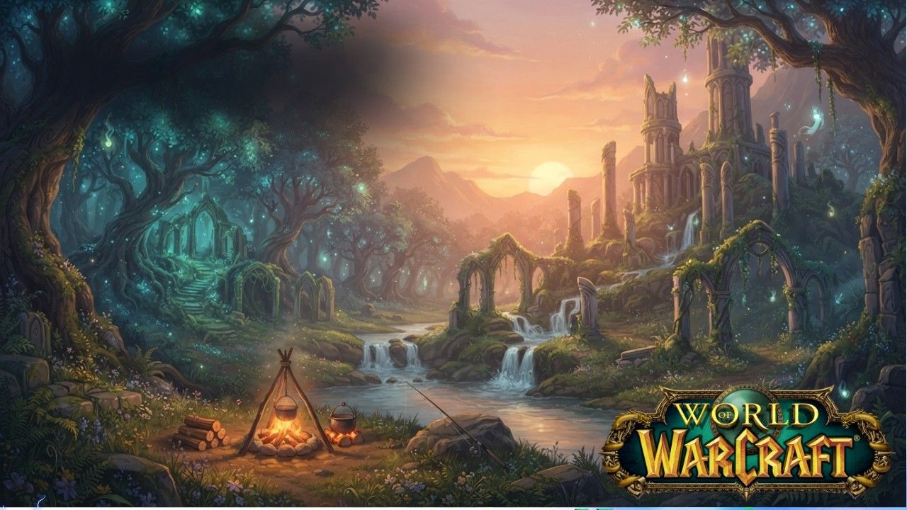 1280x720 Minutes of Relaxing World of Warcraft Gameplay ASMR Music
