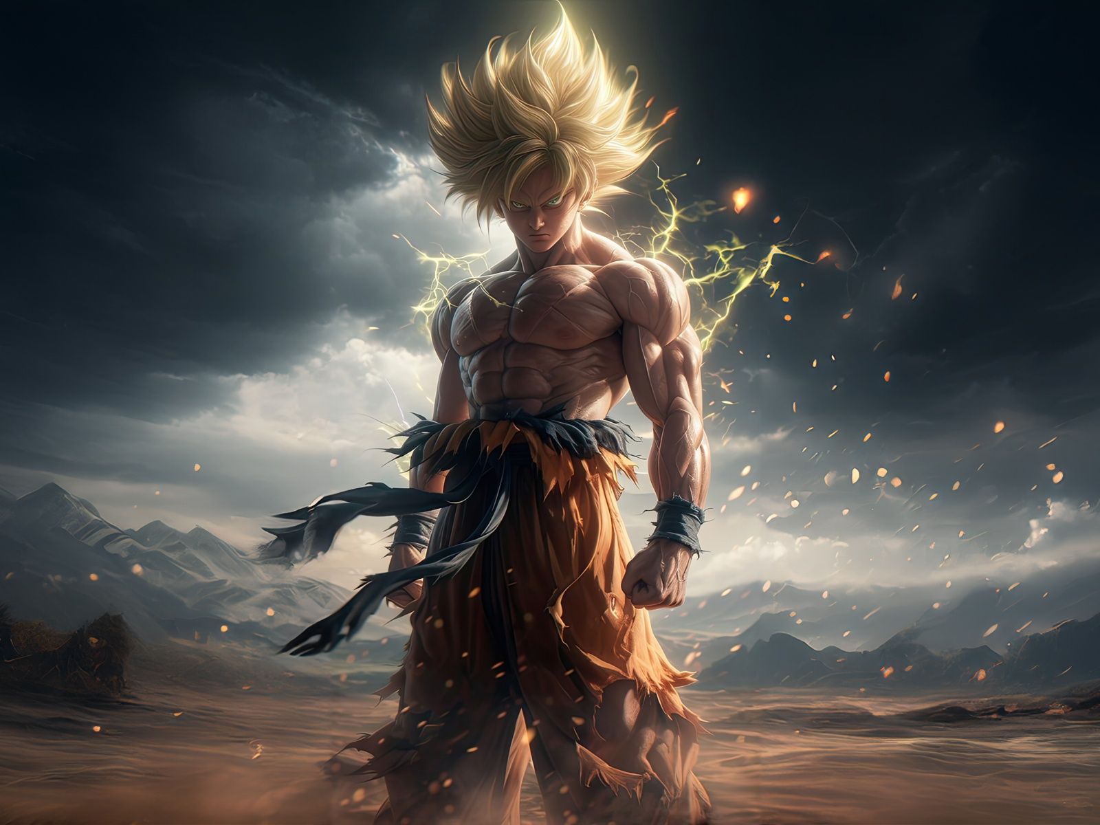 1600x1200 Goku's Super Saiyan 4K UHD Wallpaper for UltraHD Desktop and TV : Widescreen and UltraWide Display : Dual Monitor : Smartphone and Tablet Devices