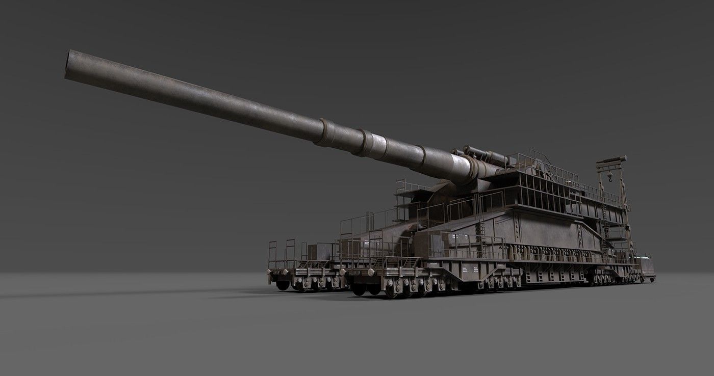 1400x738 Schwerer Gustav Railway Gun - Behance