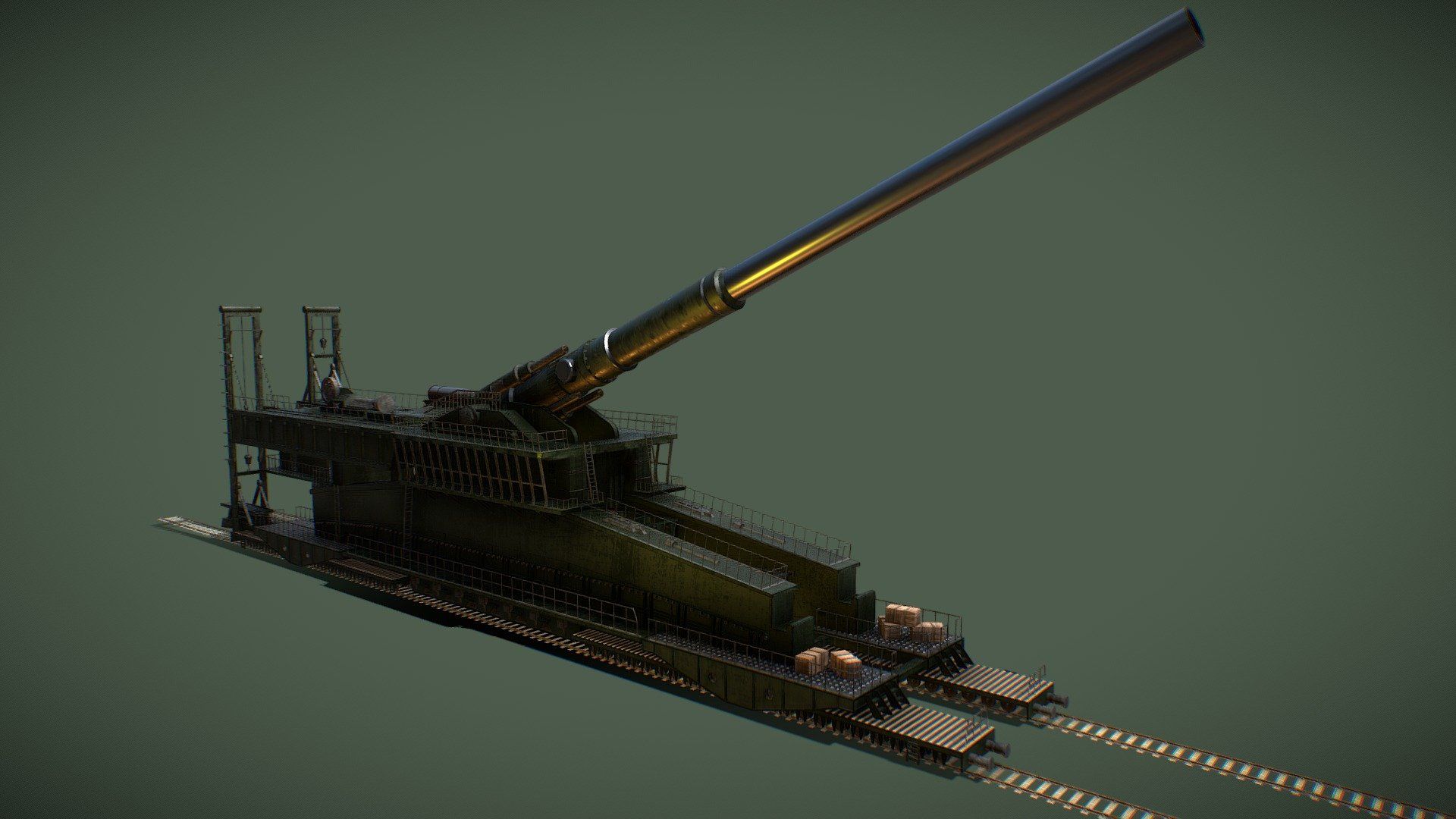 1920x1080 Schwerer Gustav [2K] model by Andrej Grave [a412a34]